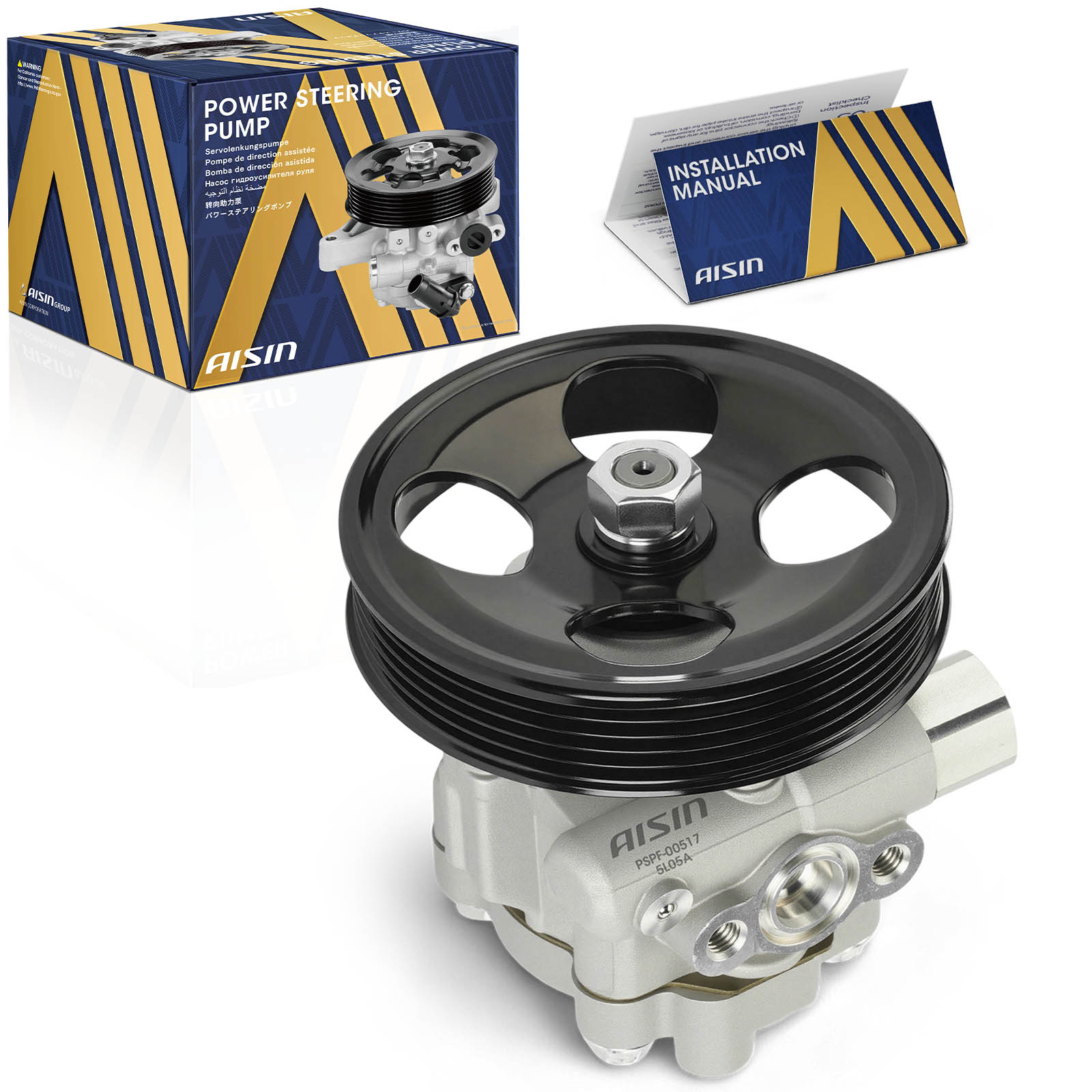 AM Power Steering Pump SKU ASCPSPF00517 OEM 34411AC080-34411AC100-34411FA0