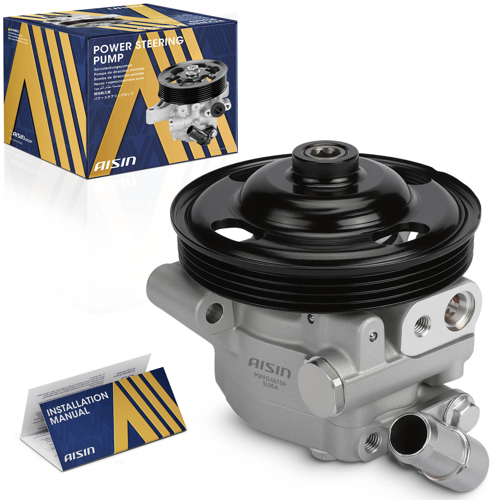 AM Power Steering Pump SKU ASCPSPFD00159 OEM BT4Z3A696A CT4Z3A696B