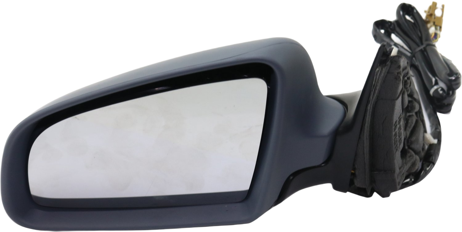 AM A4 RS4 S4-02-08 MIRROR LH Power Power Folding Heated Paintable w Memory Convertible Sedan Wagon SKU AU01EL OEM 8E1858531AC01C PFM