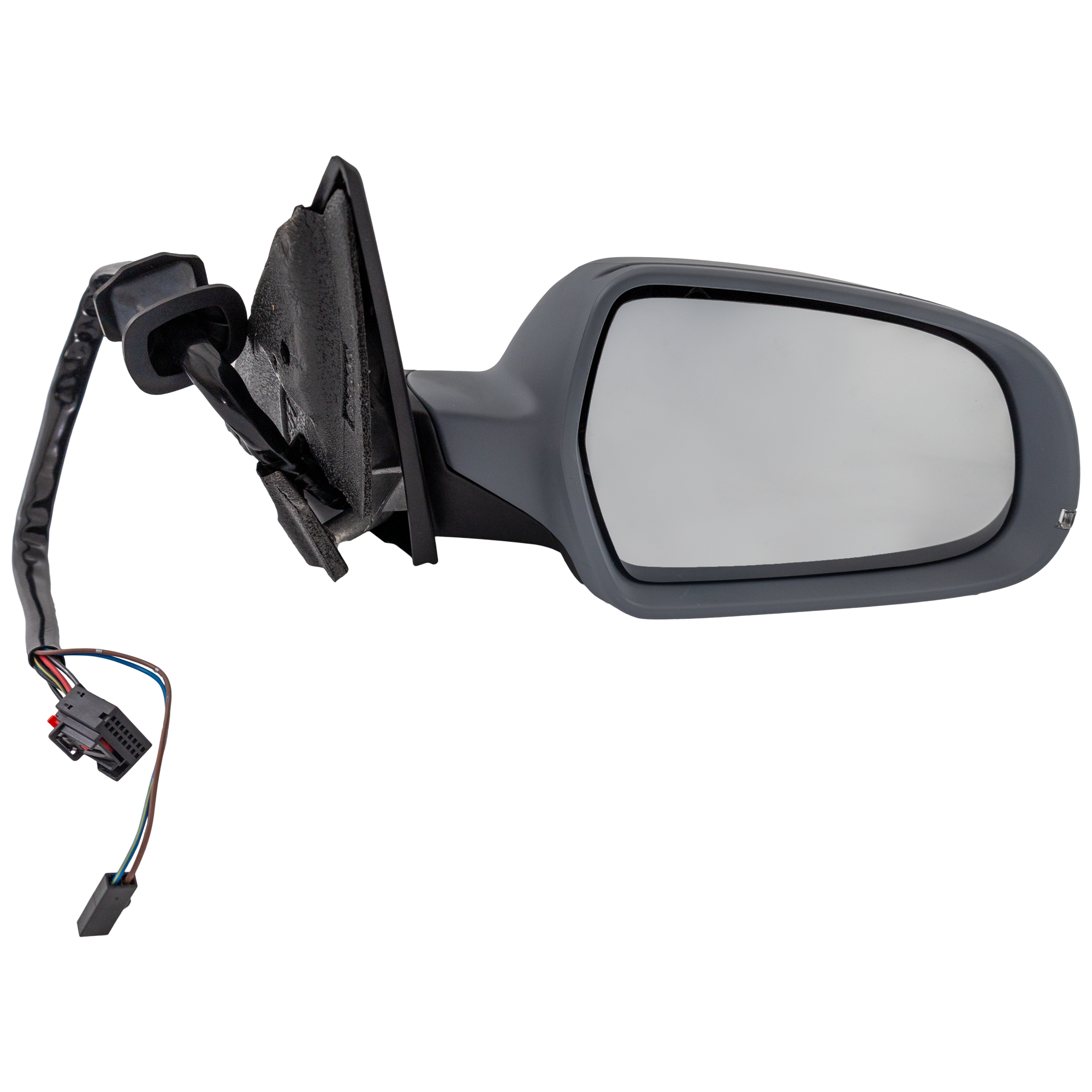 AM A4 S4-10-11 MIRROR RH Power Manual Folding Heated Paintable No Auto dimming w Memory and Signal Light No BSD Sedan Wagon SKU AU04ER S Partslink AU1321114 OEM 8K1857410AK01C PFM