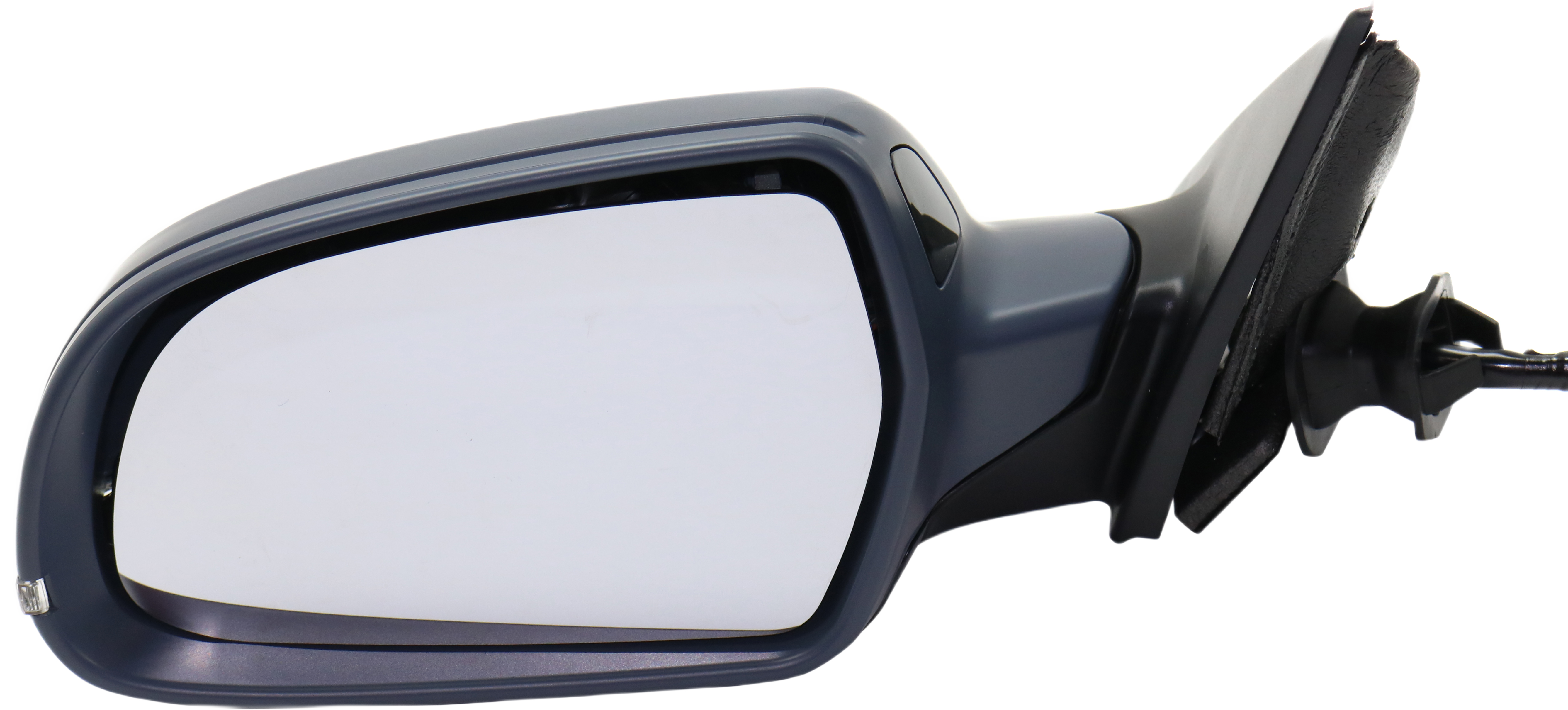 AM A4 S4-10-11 MIRROR LH Power Manual Folding Heated Paintable No Auto dimming w Memory and Signal Light with Blind Spot Light in Housing Sedan Wagon SKU AU05EL S Partslink AU1320113 OEM 8K1857409AK01C PFM