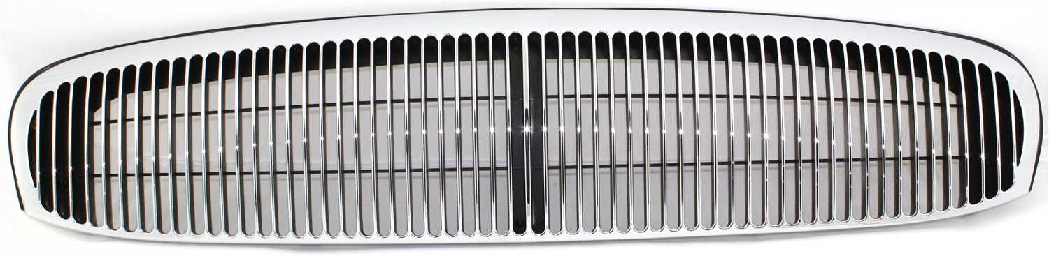 AM PARK AVENUE 97-04 GRILLE Plastic Chrome Shell Painted Black Insert Base Model SKU B070113 Partslink GM1200409 OEM 25762116