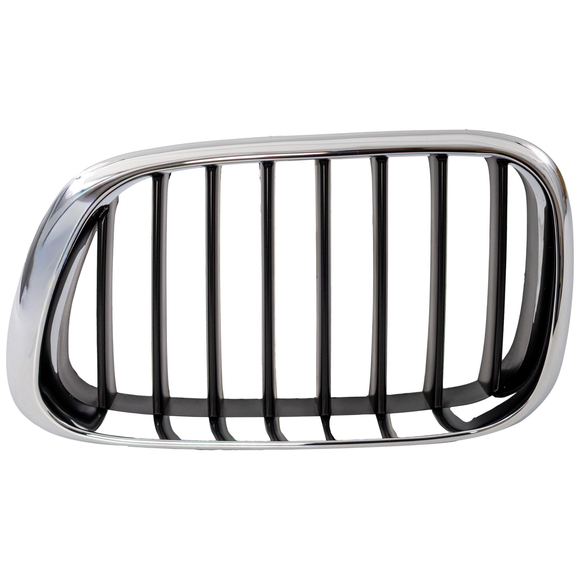AM X5-00-03 GRILLE LH ABS Plastic Chrome Black SKU B070320 Partslink BM1200152 OEM 51138402645