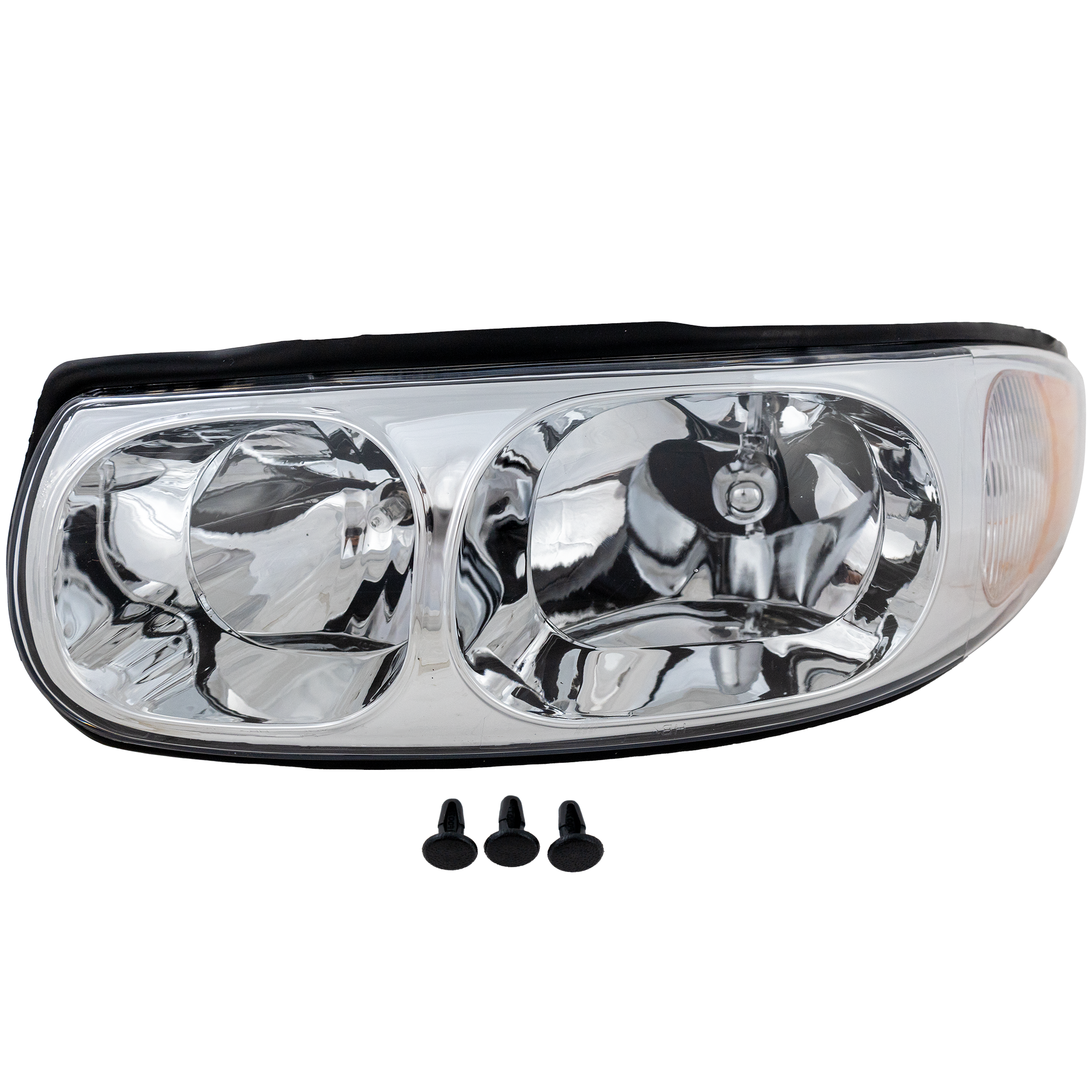 AM LESABRE 00-05 HEAD LAMP LH Assembly Halogen Composite w Cornering Marker Lamp FWD Limited Model SKU B100102 Partslink GM2502210 OEM 25769597 PFM