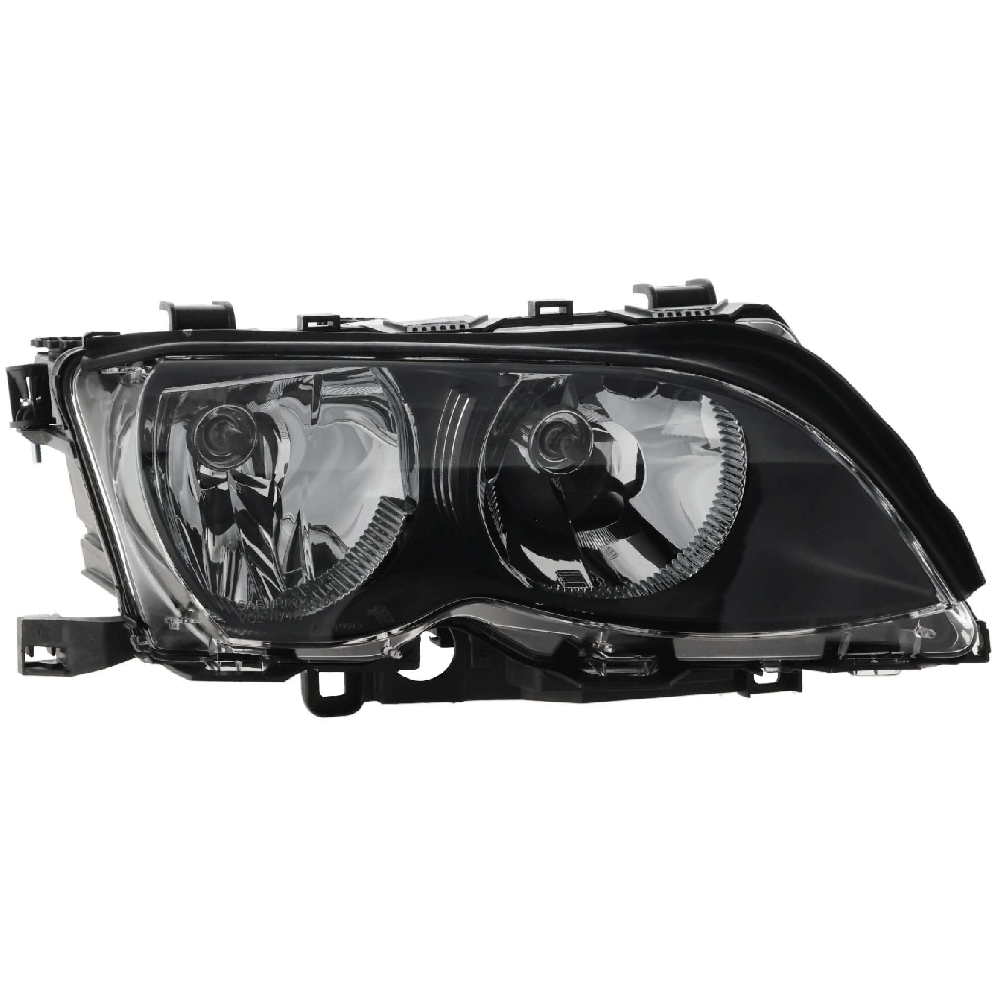 AM 3 SERIES 02-05 HEAD LAMP RH Assembly Halogen Black Interior Sedan Wagon SKU B100111 Partslink BM2503122 OEM 63127165772