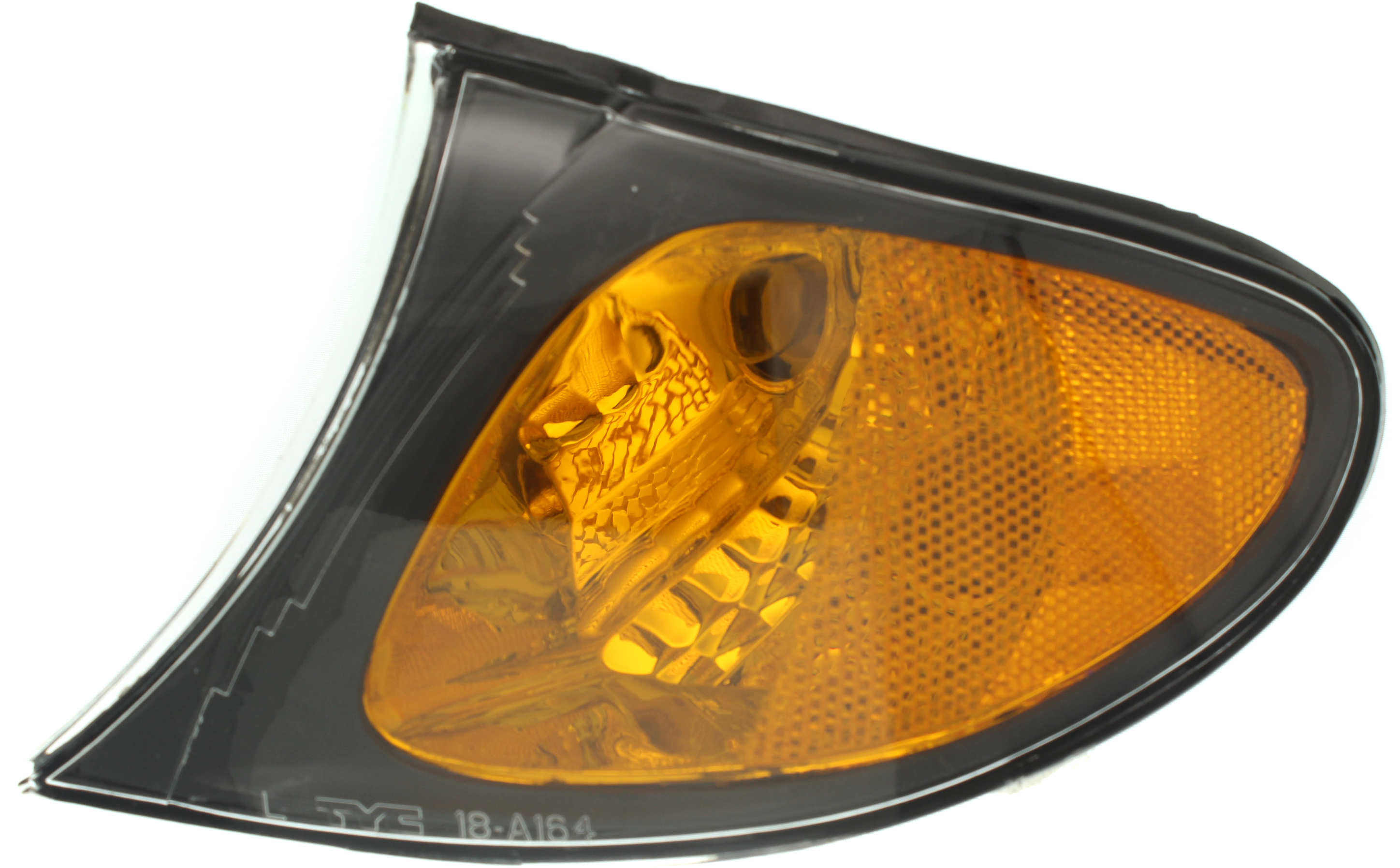 AM 3 SERIES 02-05 CORNER LAMP LH Lens and Housing Yellow Black Interior Sedan Wagon SKU B104106 OEM 63137165859 PFM