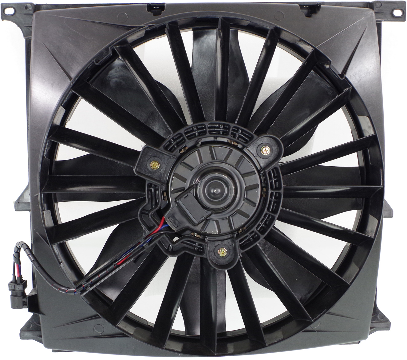 AM 318i 96-99 A C FAN SHROUD ASSEMBLY 1.9L E36 Body SKU B190901 Partslink BM3113101 OEM 64508372039