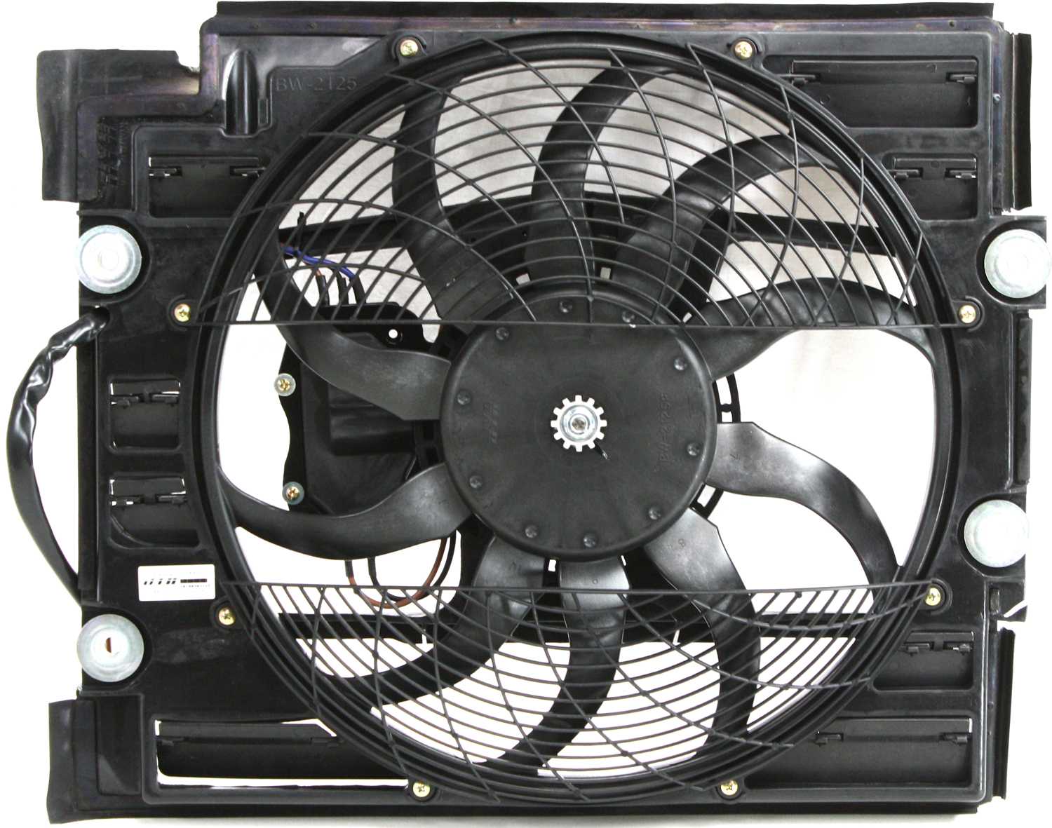 AM 5 SERIES 99-03 A C FAN SHROUD ASSEMBLY w Control module SKU B190907 Partslink BM3113109 OEM 64546921395