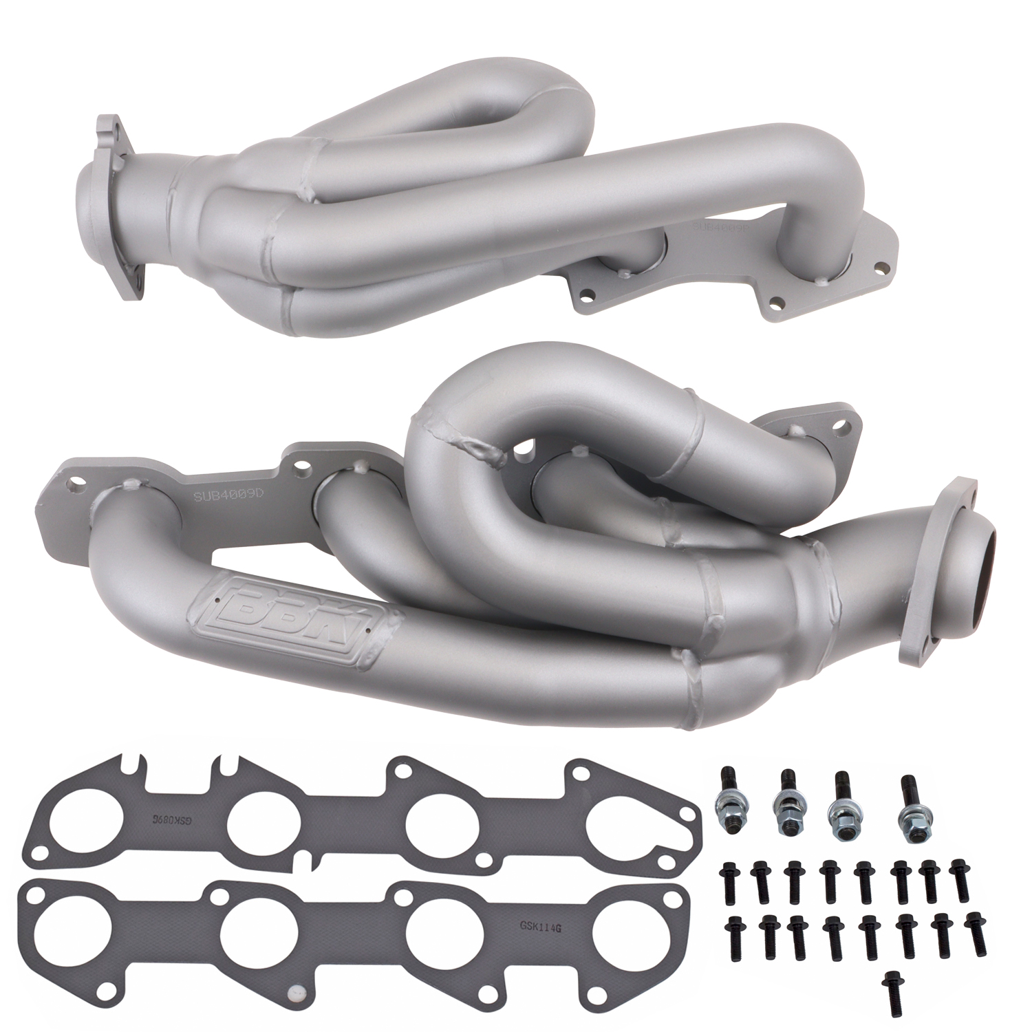 AM 04-08 DODGE RAM TRUCK 5.7L HEMI 1-3-4� SHORTY TUNED LENGTH HEADERS FITS 1500-2WD ONLY CHROME SKU B454009