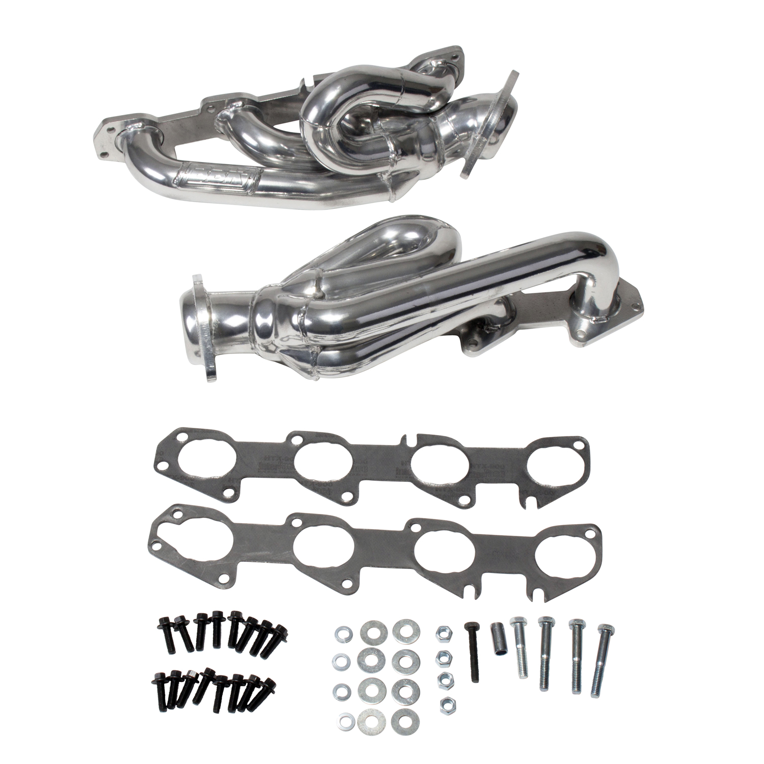 AM 09-11-5.7L DODGE TRUCK 1-5-8 SHORTY TUNED LENGTH EXHAUST HEADERS SILVER CERAMIC COATED SKU B4540140