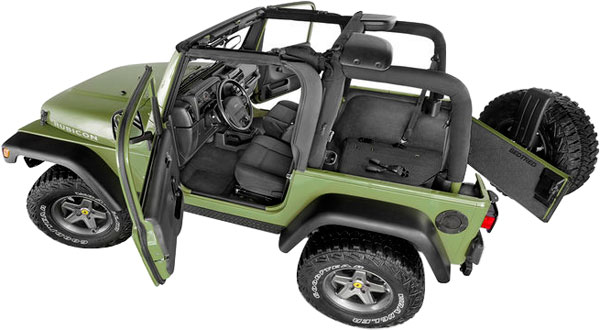 AM BEDTRED JEEP WRANGLER TJ 97-06 FRONT 3PC FLOOR KIT INCLUDES HEAT SHIELDS SKU B63BTTJ97F