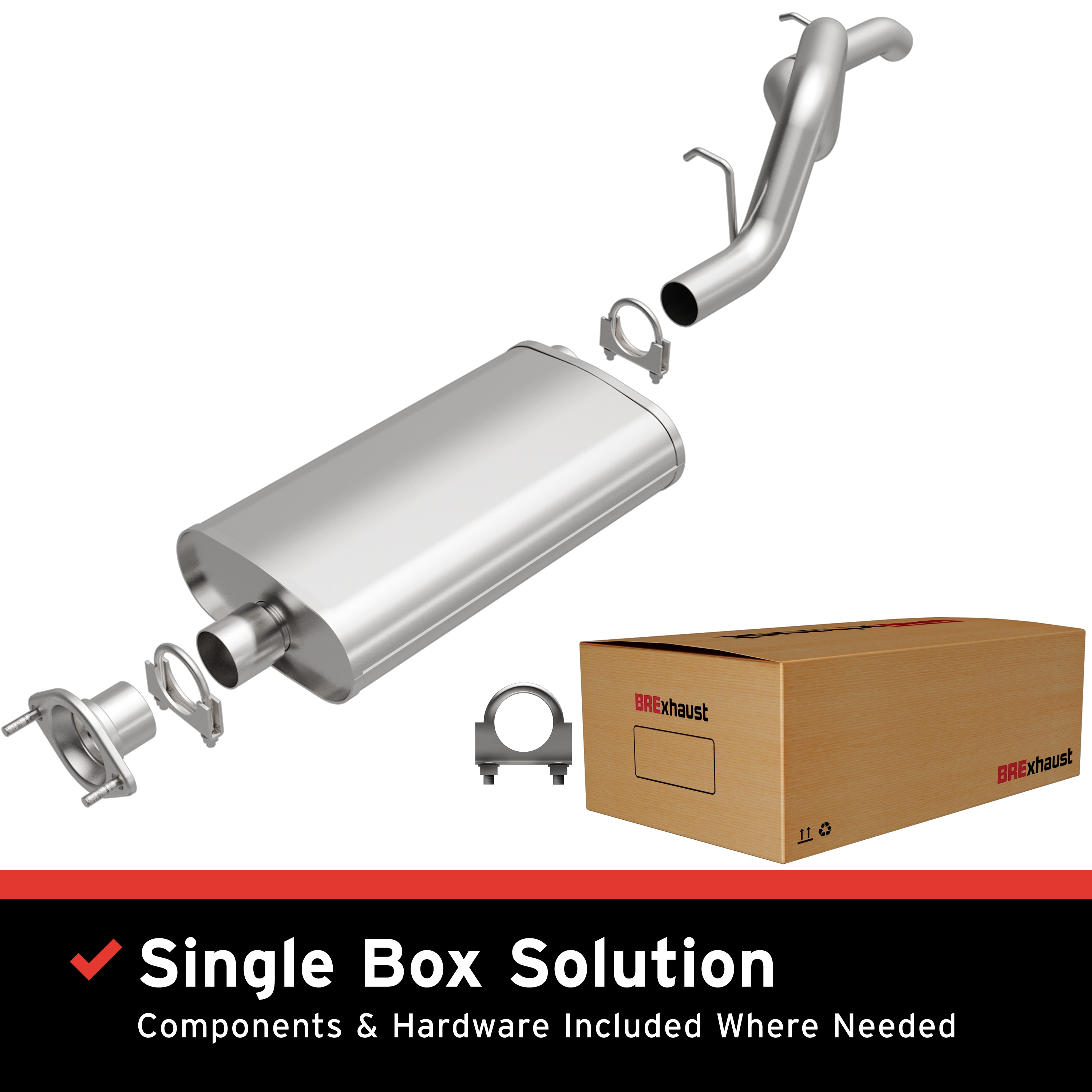 AM Direct Fit Stainless�Exhaust SKU BO1060002 OEM 52019241AE 52019241AF 52059614