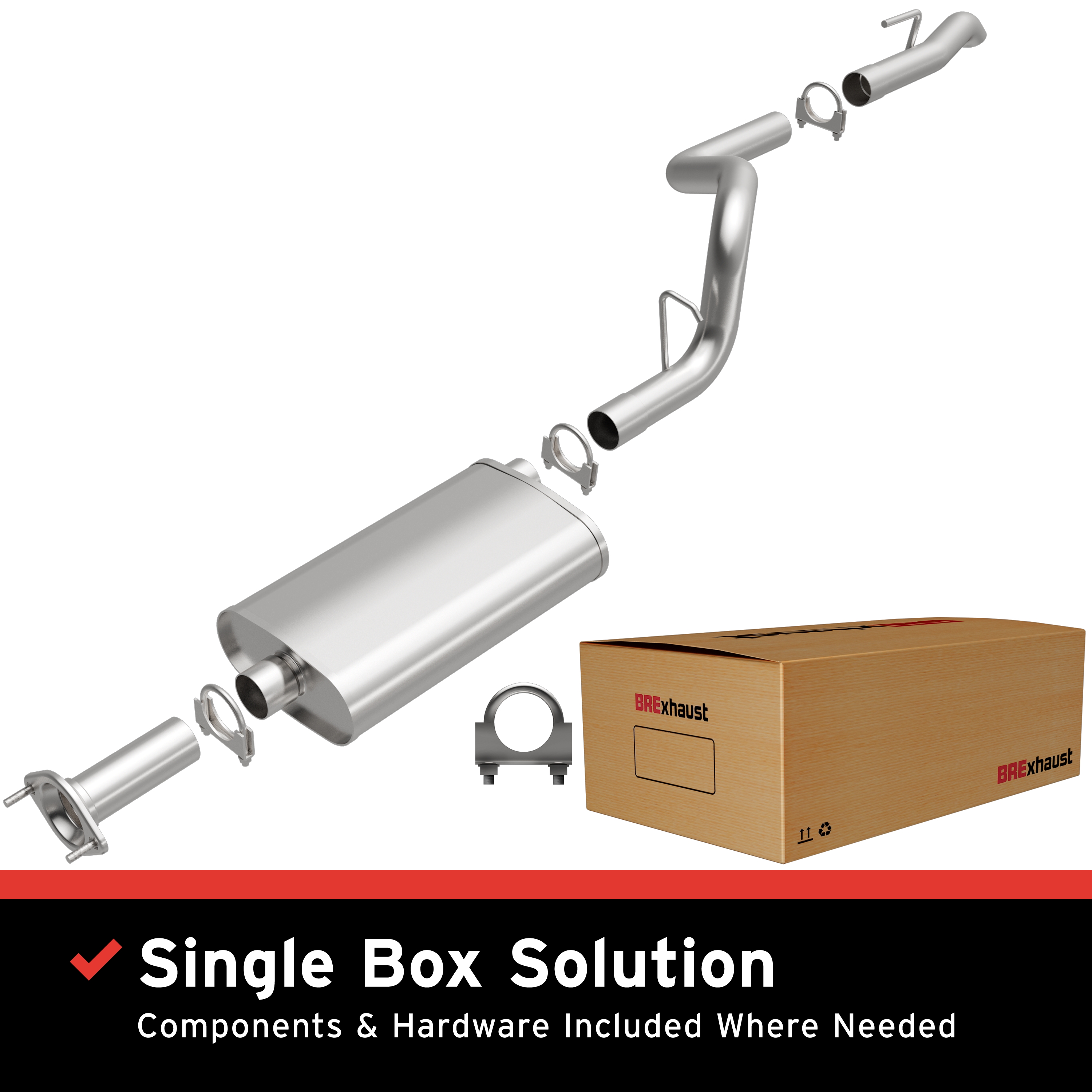AM Direct Fit Stainless�Exhaust SKU BO1060003 OEM 52101052AE 5019872AA 52022040
