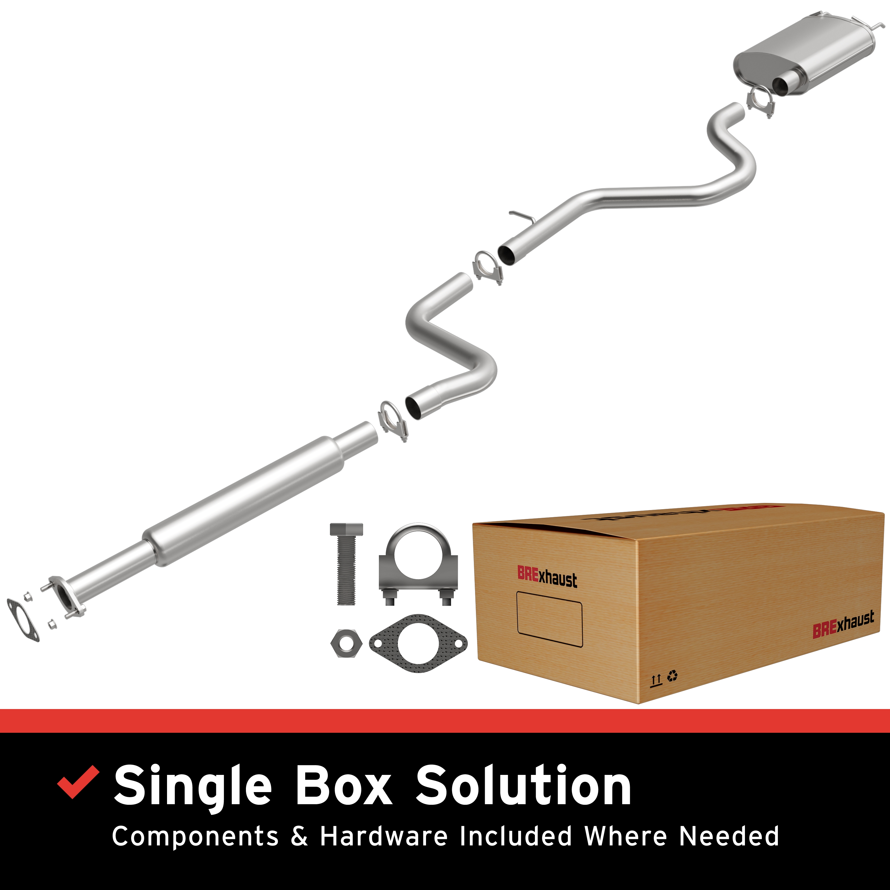 AM Direct Fit Stainless�Exhaust SKU BO1060013 OEM 15209747-10383107-15145891-103