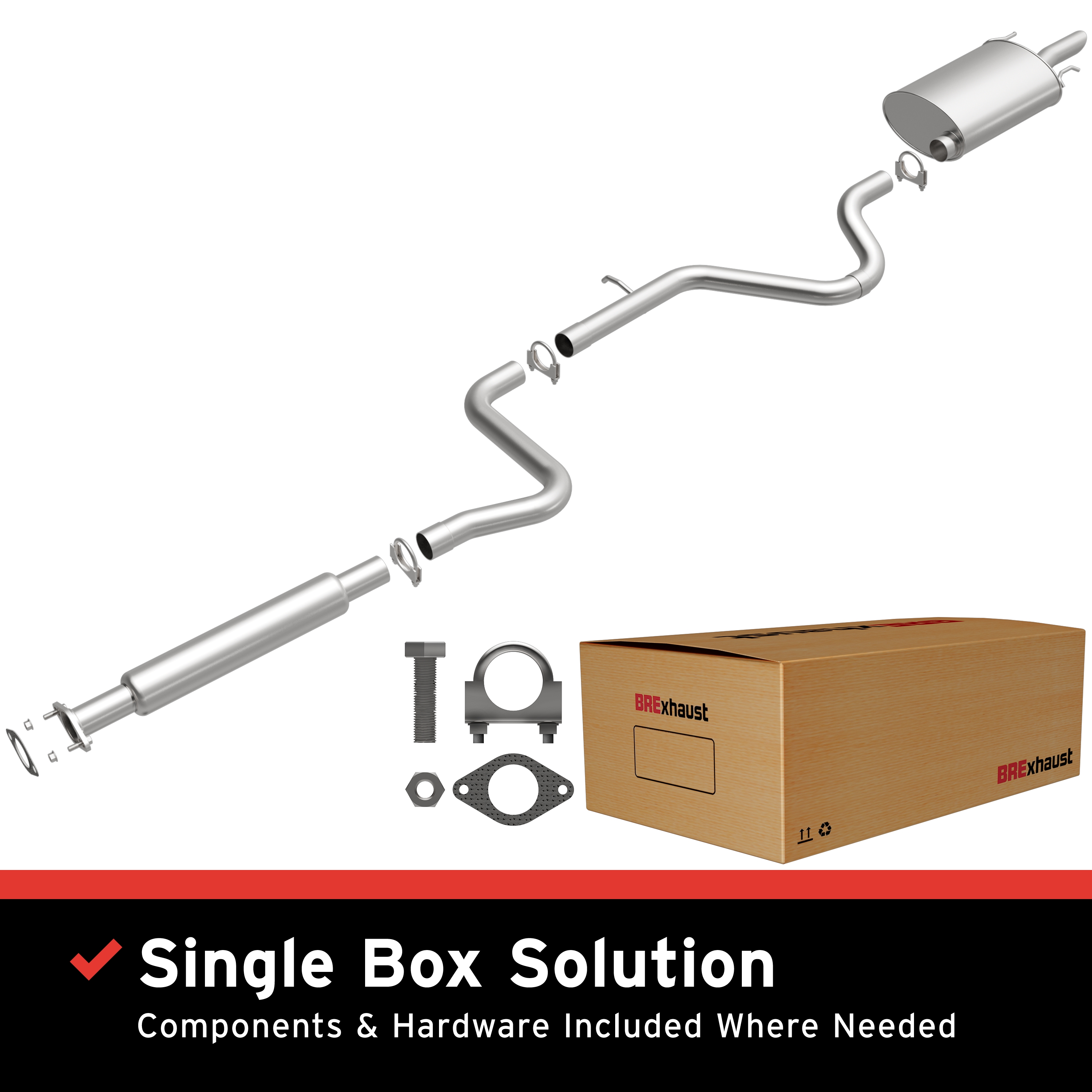 AM Direct Fit Stainless�Exhaust SKU BO1060015 OEM 20963869-10333573-20881329-158