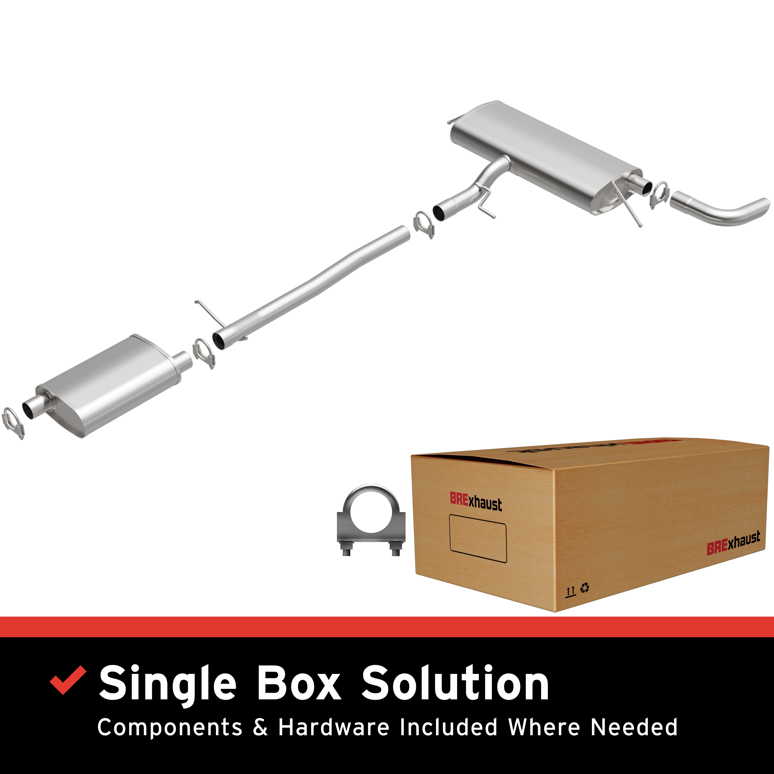 AM Direct Fit Stainless�Exhaust SKU BO1060020 OEM 25800990-20960980-20870818-234