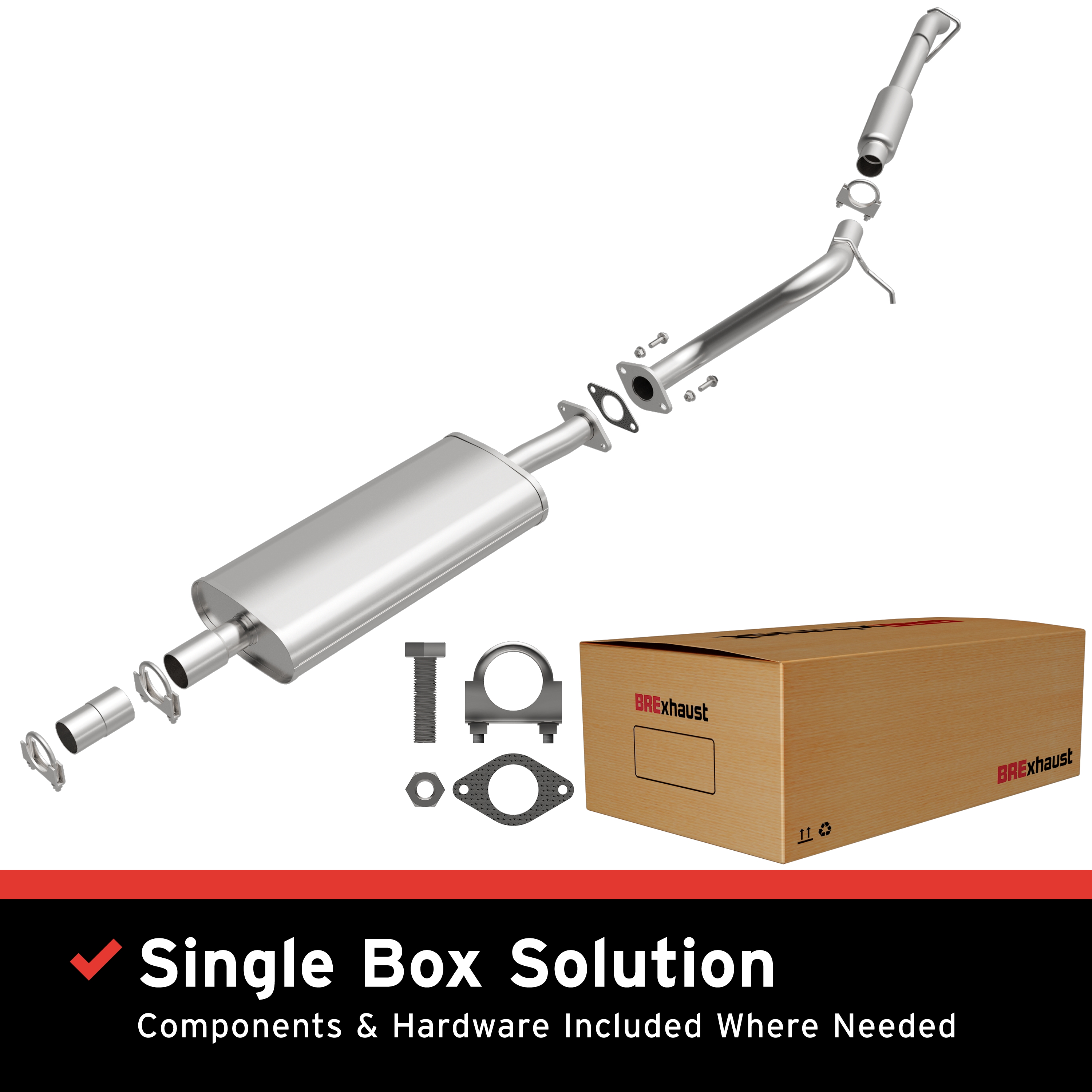 AM Direct Fit Stainless�Exhaust SKU BO1060021 OEM 6L8Z5230B 5L8Z5A212AA 5L8Z5230