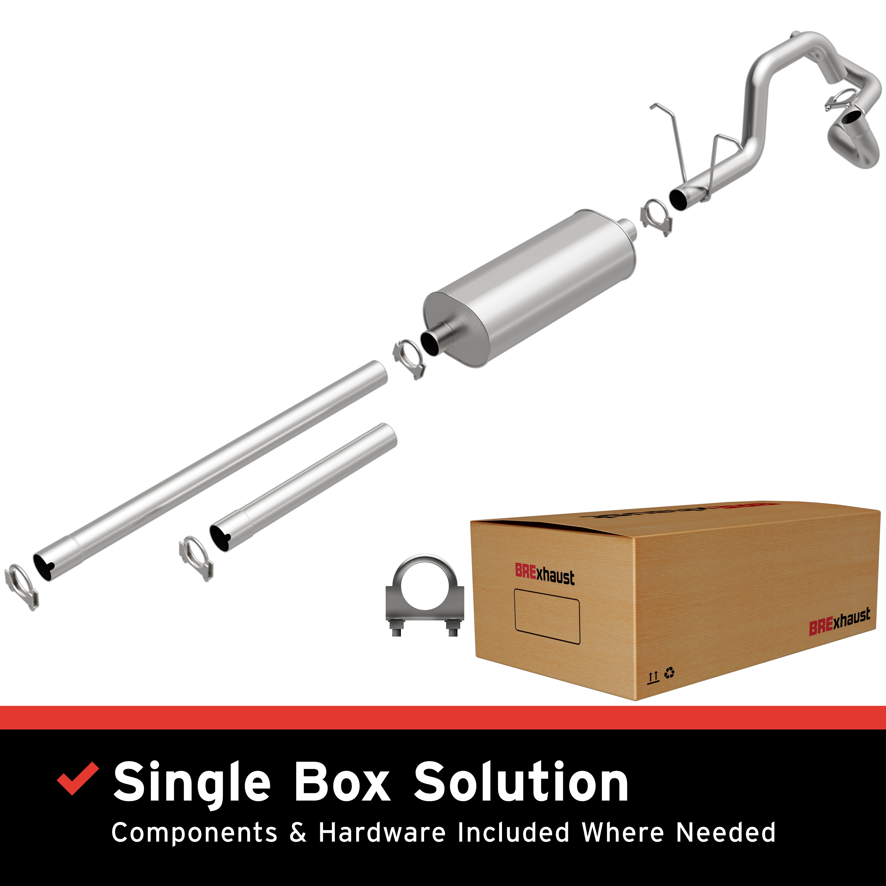 AM Direct Fit Stainless�Exhaust SKU BO1060027 OEM XL3Z5A212CA YL3Z5230AB 1L3Z523