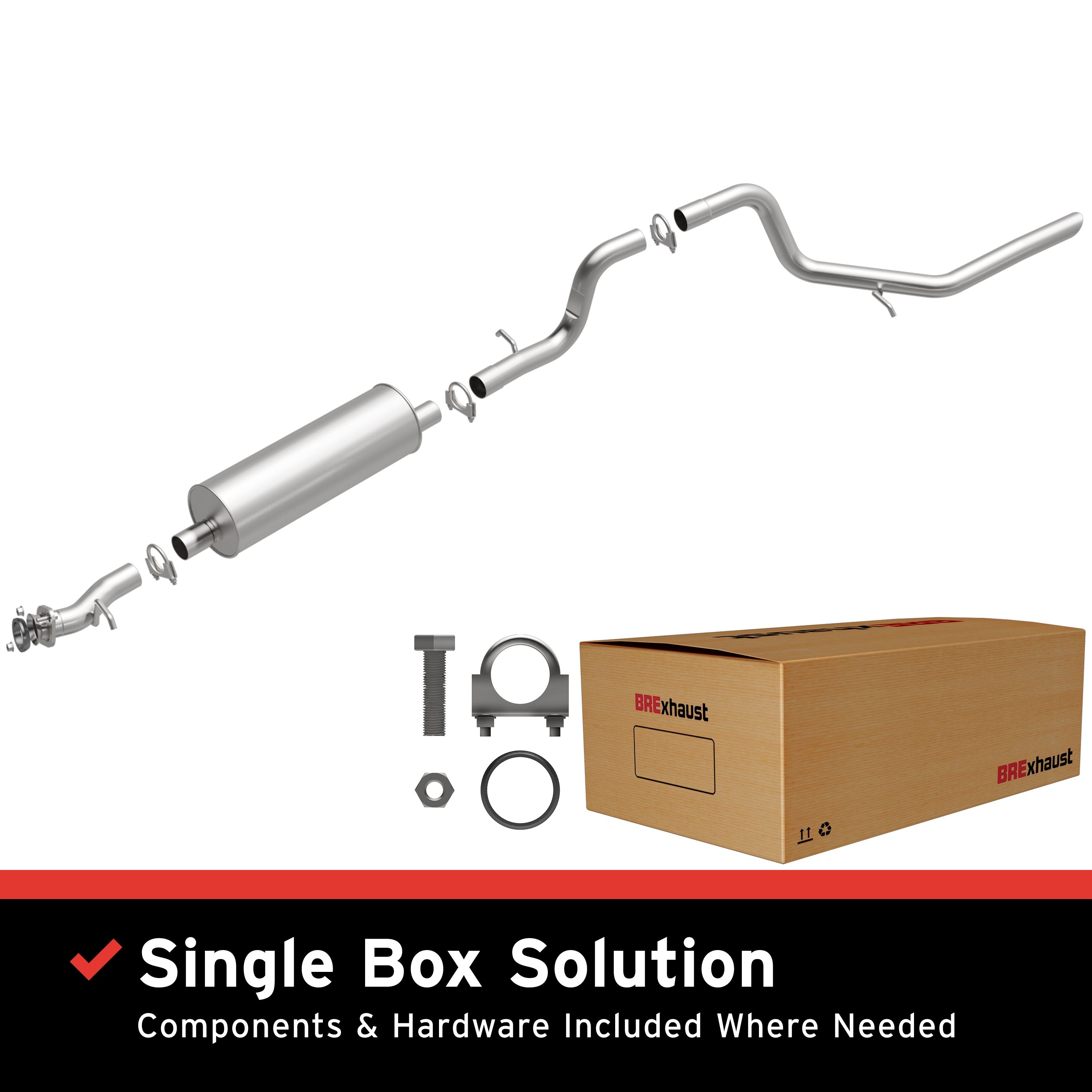 AM Direct Fit Stainless�Exhaust SKU BO1060033 OEM 5L2Z5202AA 1L2Z5230AA 4L2Z5230