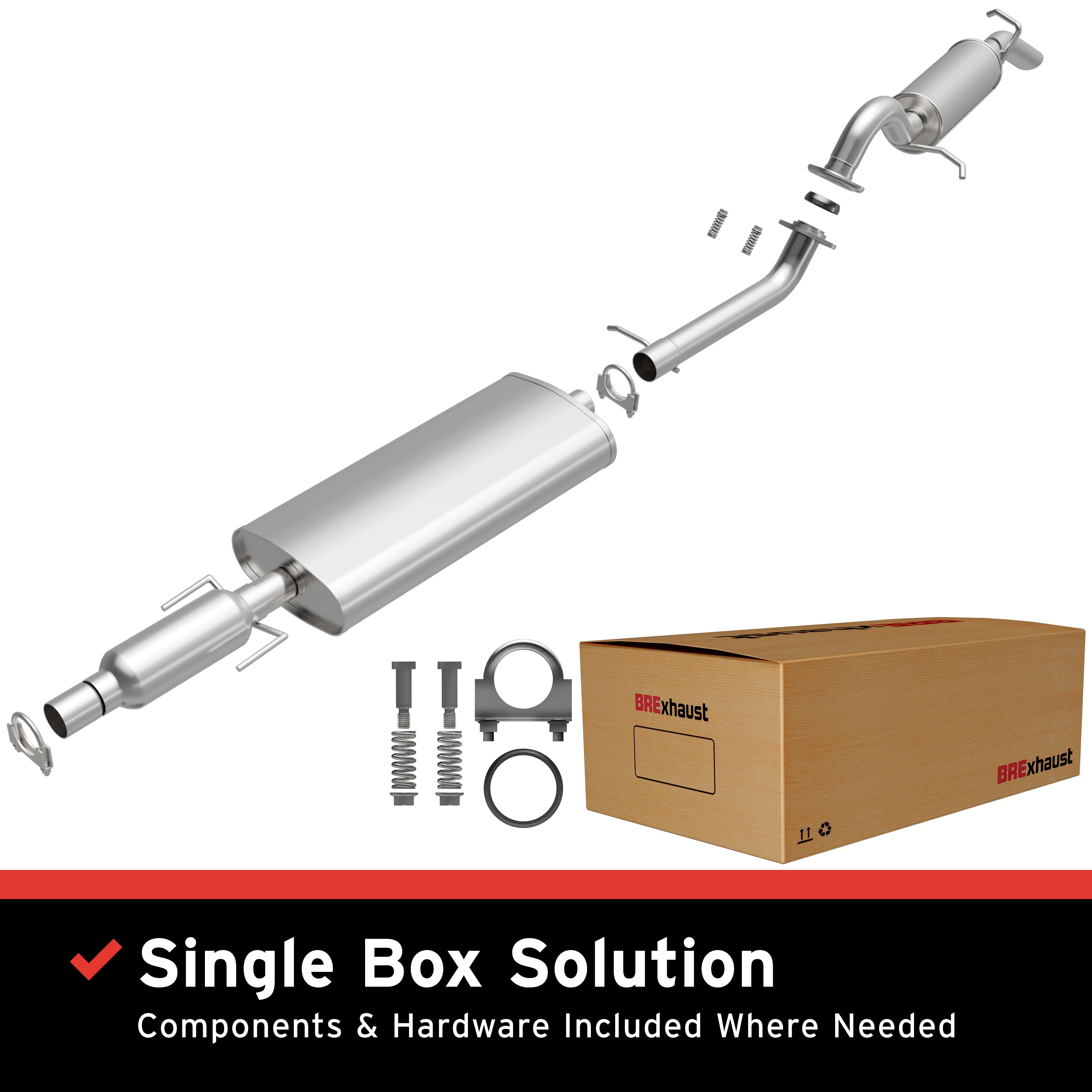AM Direct Fit Stainless�Exhaust SKU BO1060062 OEM 9L8Z5A212A AL8Z5K256A AL8Z5230