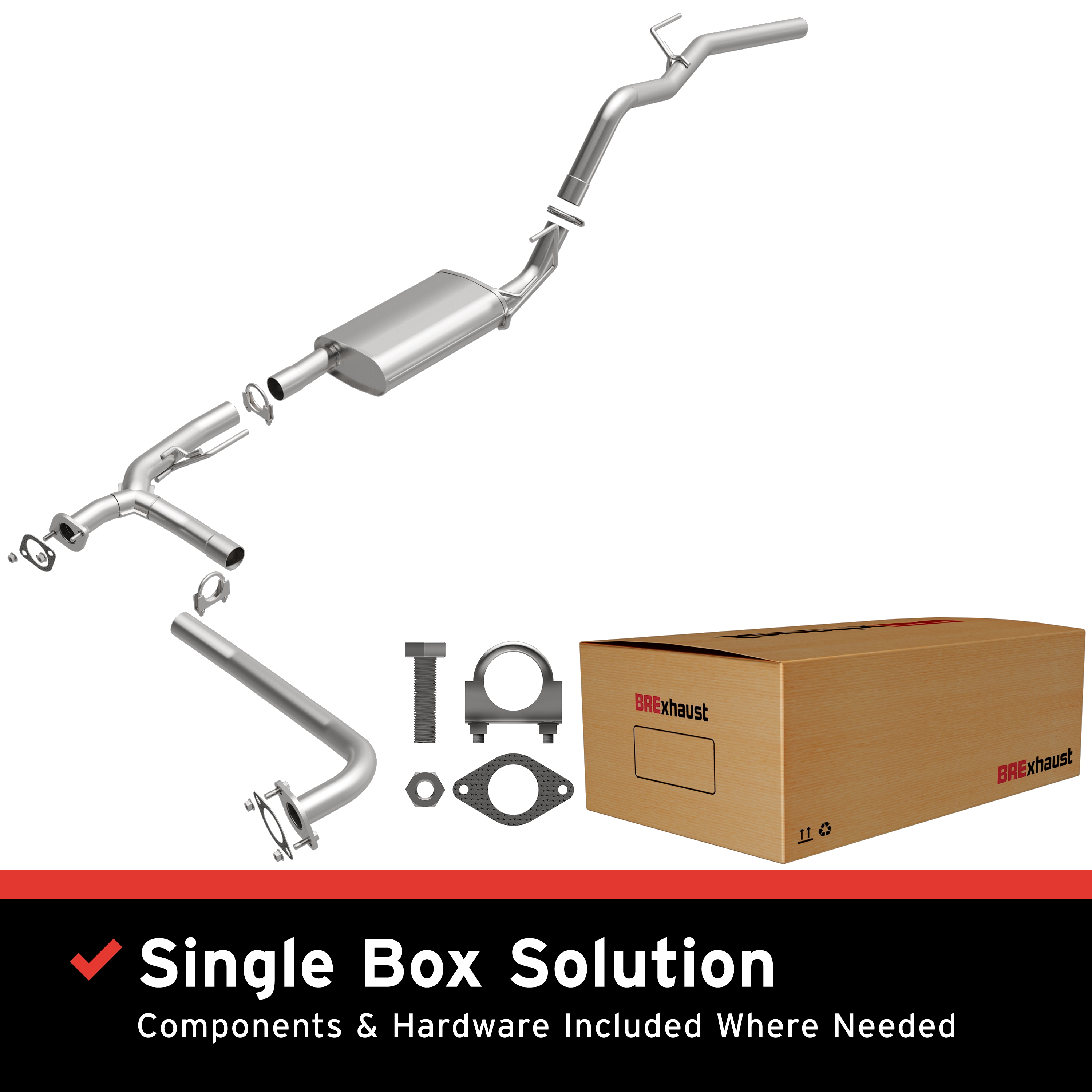 AM Exhaust Kit 05-15 Nissan Xterra SKU BO1060065 OEM 20050ZL00A 20050EA200-20100EA2