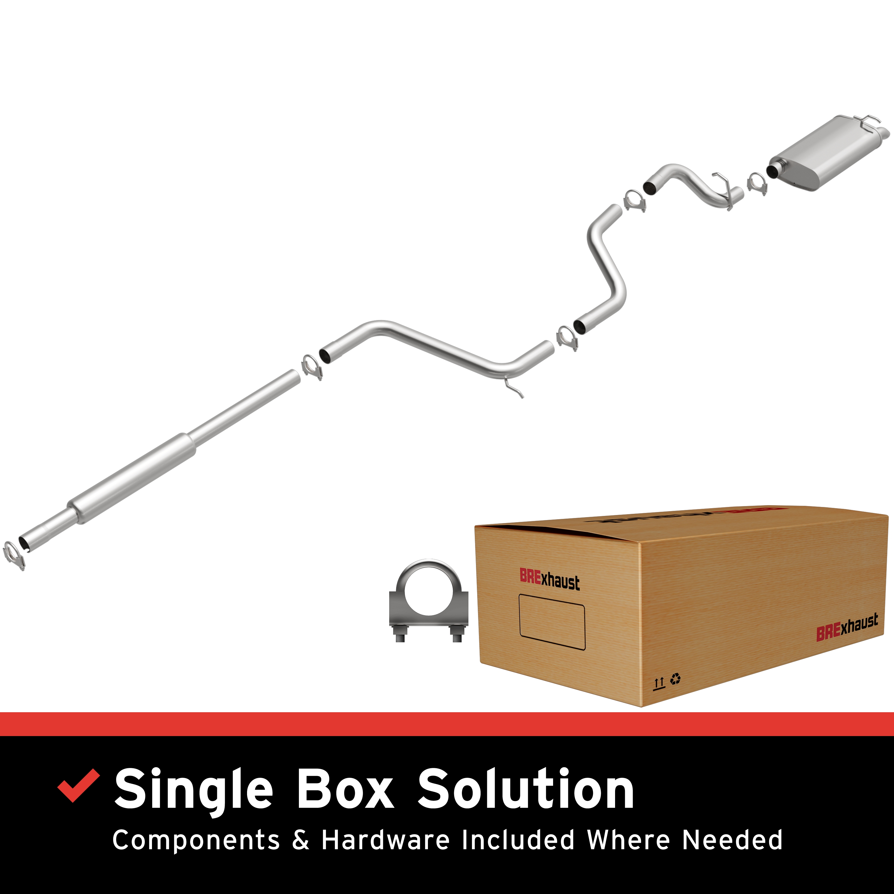 AM Direct Fit Stainless�Exhaust SKU BO1060073 OEM 4F1Z5230BA 3F1Z5230AA YF1Z5230