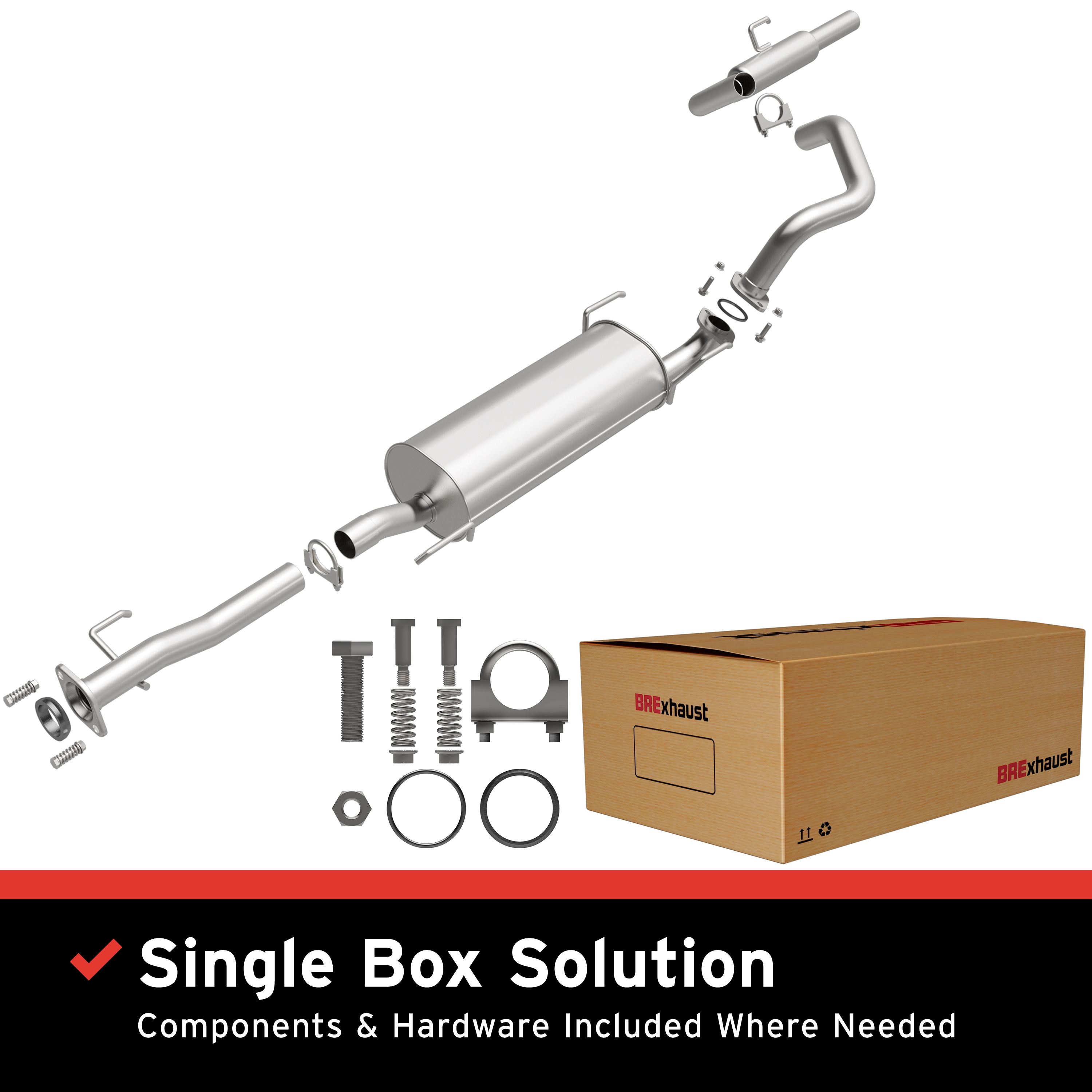 AM Direct Fit Stainless�Exhaust SKU BO1060075 OEM 1742050220-1743050220-17430502