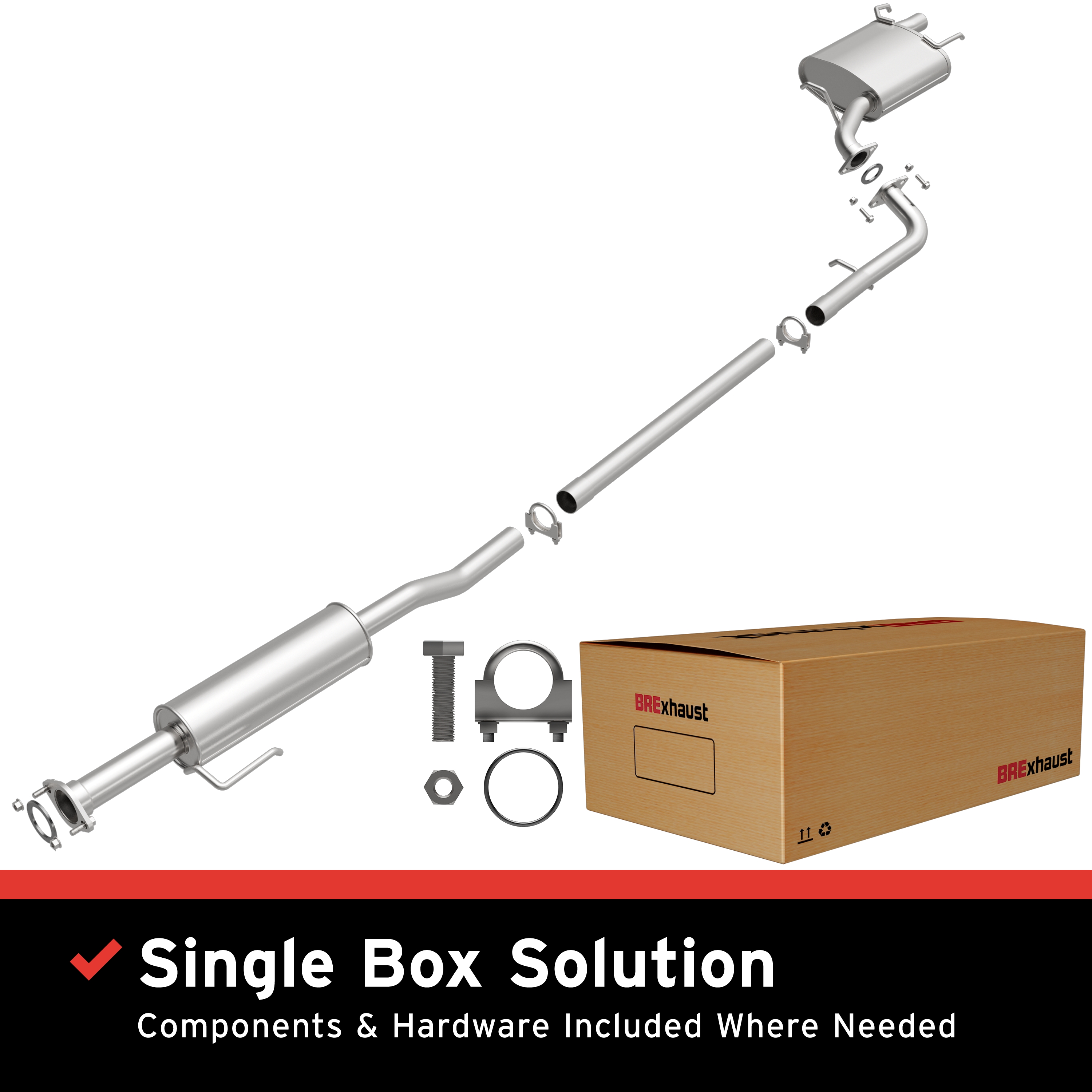 AM Direct Fit Stainless�Exhaust SKU BO1060078 OEM 174300H160-174200H130-17430287