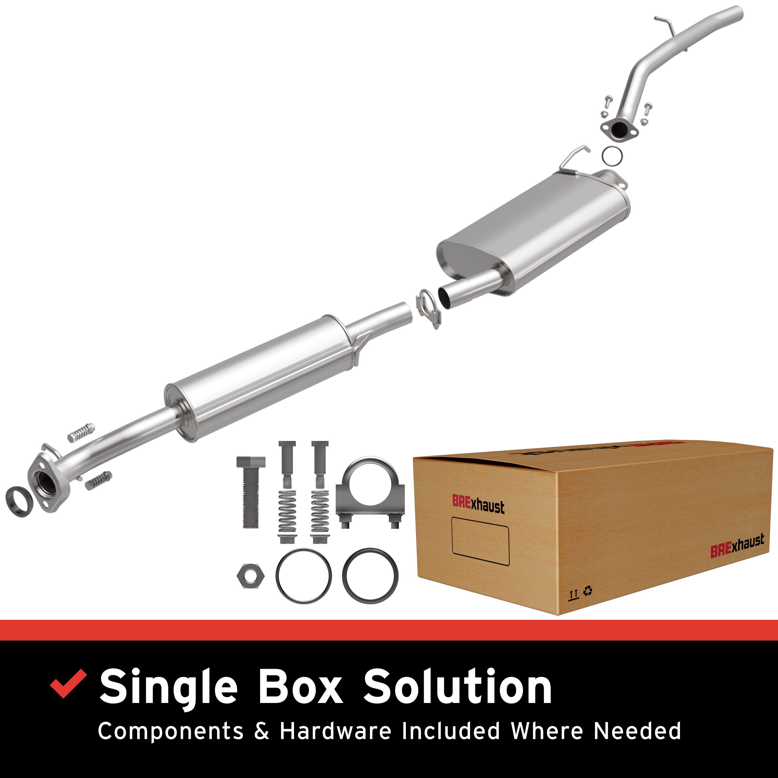 AM Direct Fit Stainless�Exhaust SKU BO1060080 OEM 18030SCVA00-18330SCVA01-18030S