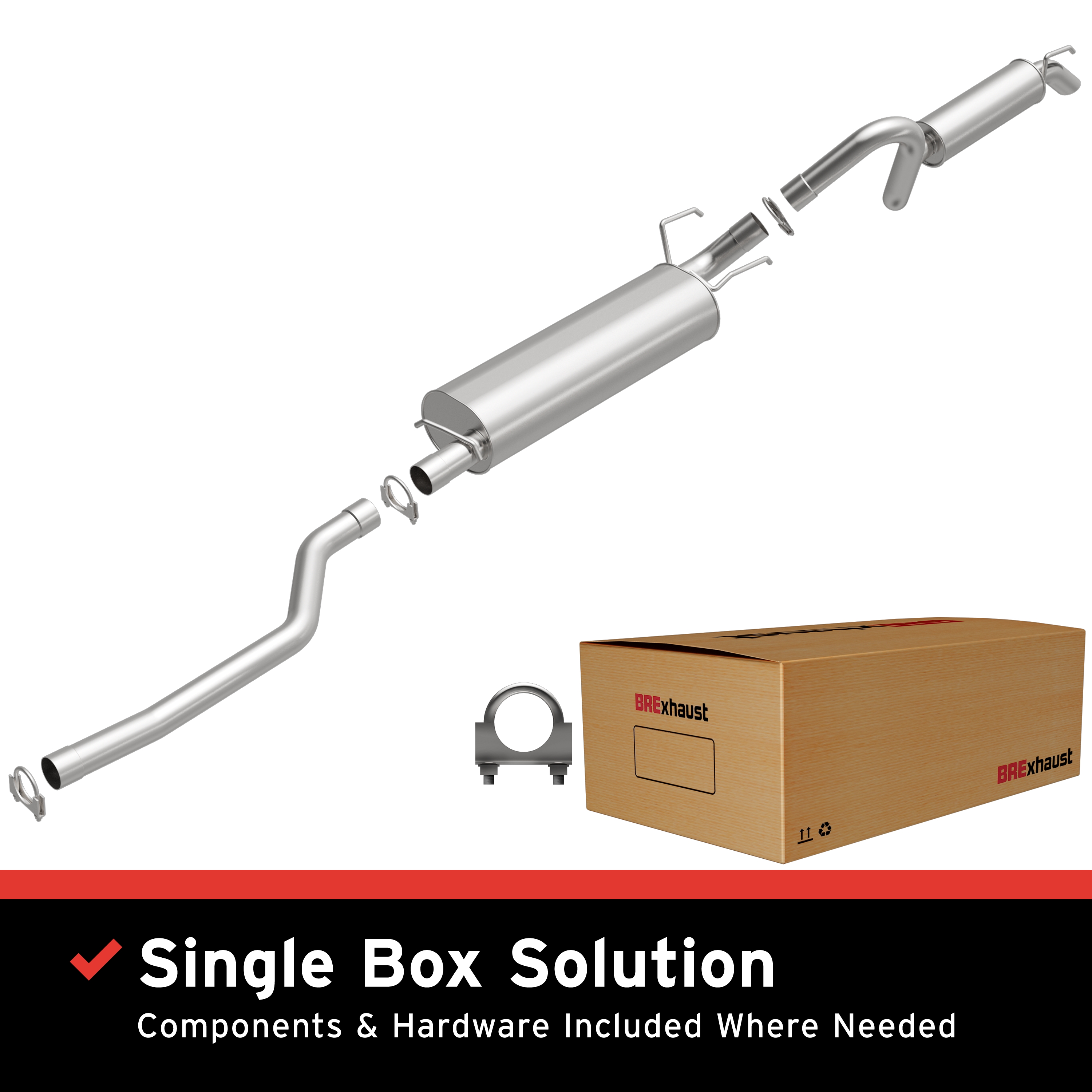 AM Stainless Steel Direct Fit�Exhaust SKU BO1060092 OEM 52855187AC 52103712AC 68027036