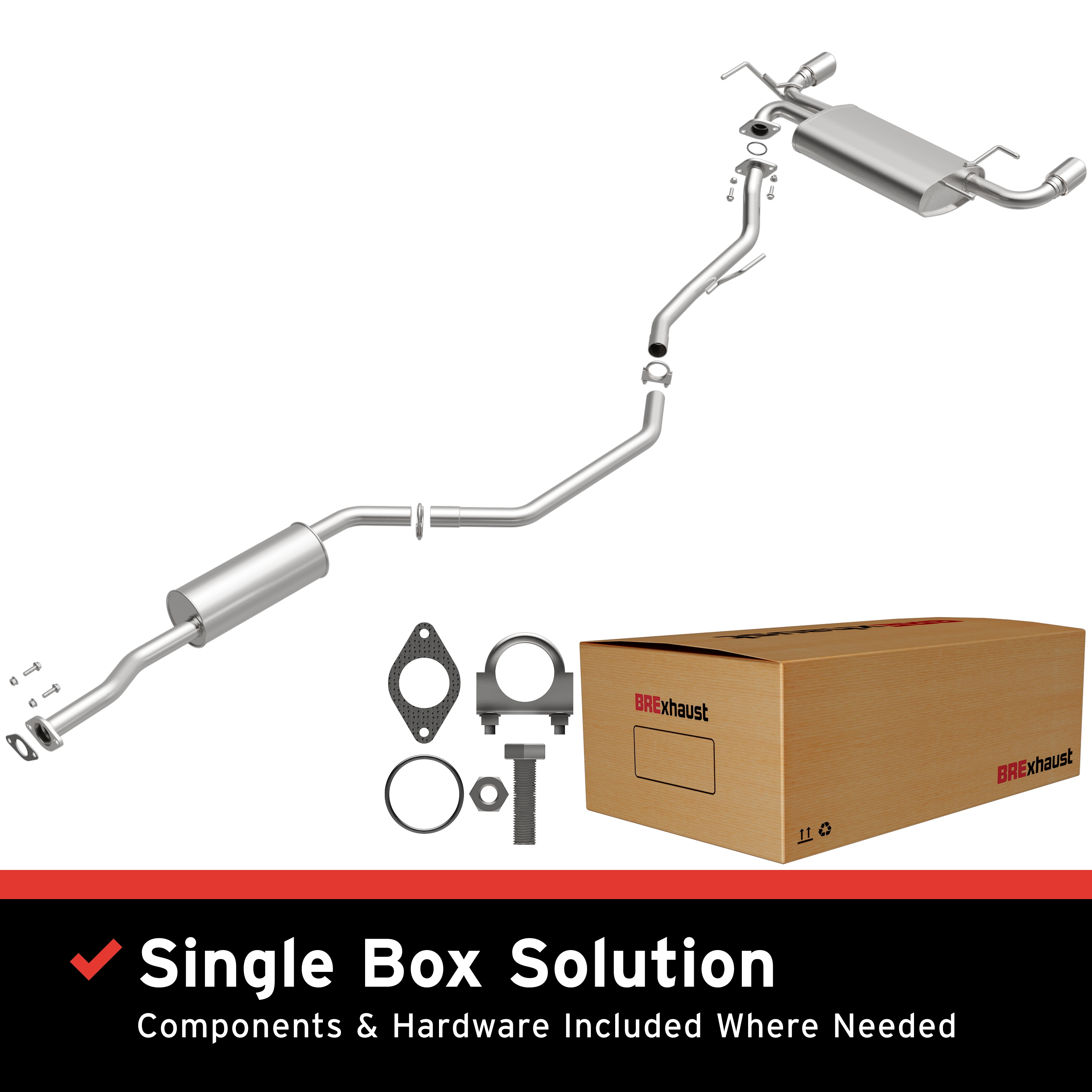 AM Direct Fit Exhaust System SKU BO1060098 OEM 20300CA000-20300CC00C 20300CC0