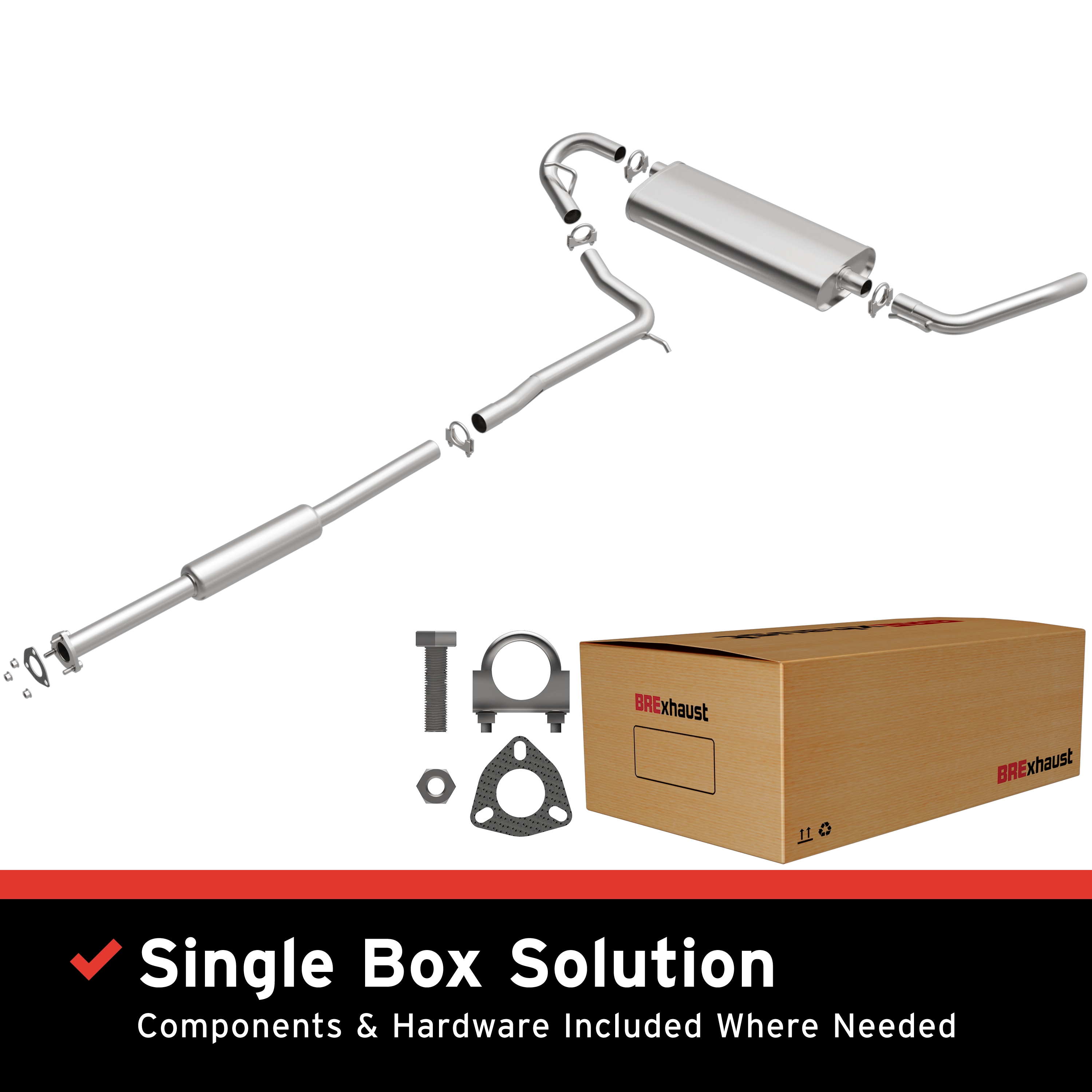 AM Direct Fit Stainless�Exhaust SKU BO1060100 OEM 15250577-22704014-22666493-158