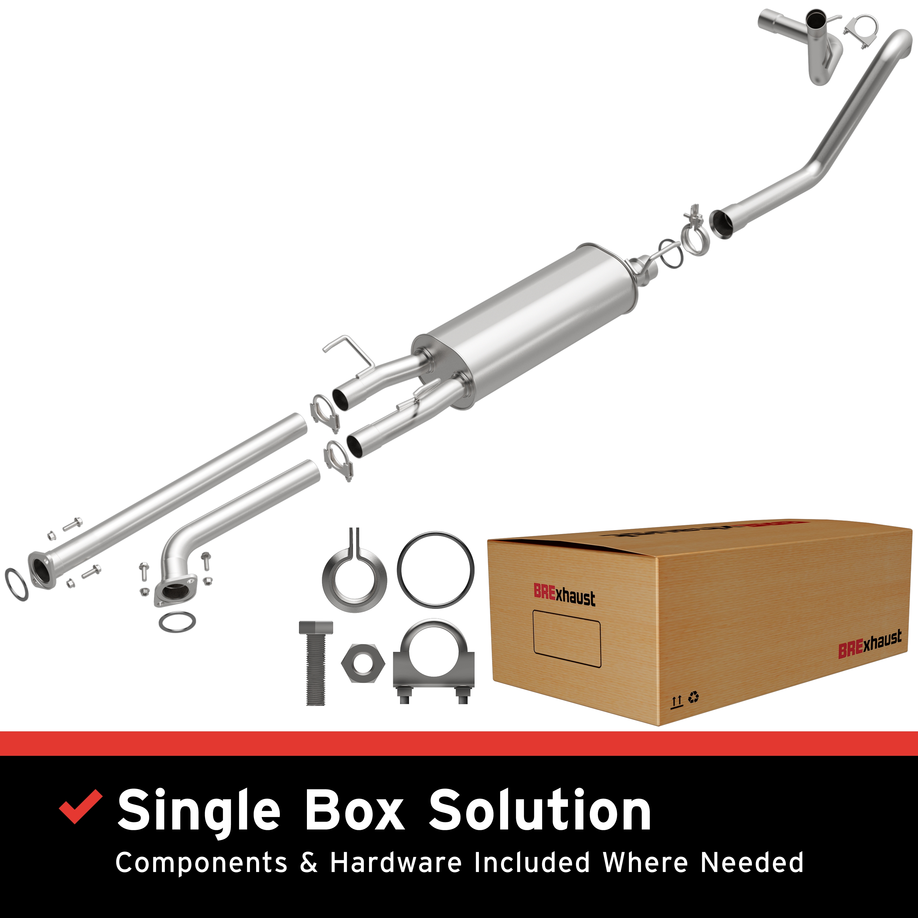 AM Exhaust Kit 07-09 Nissan Tundra 5.7L SKU BO1060121 OEM 174200S021-174300S010-174200S0
