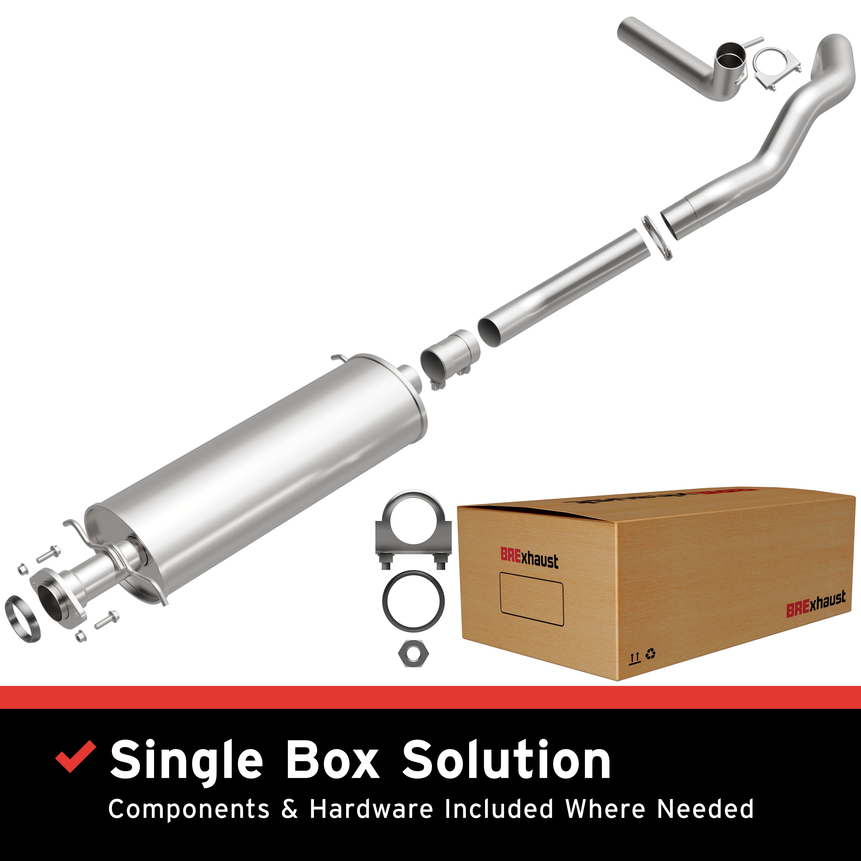 AM Direct Fit Stainless�Exhaust SKU BO1060129 OEM 6L1Z5230AA 2L1Z5202CA 4L7Z5230