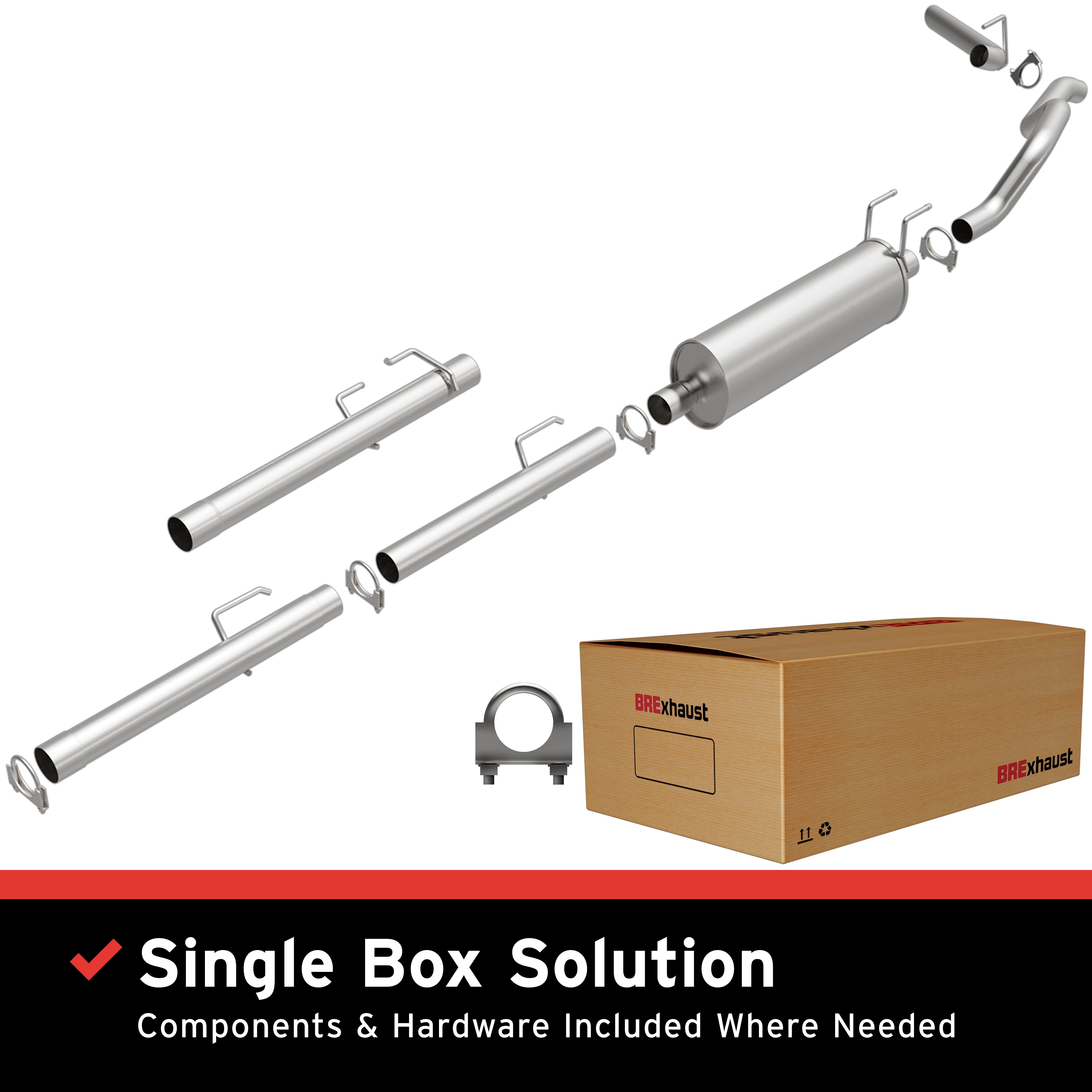 AM Direct Fit Stainless�Exhaust SKU BO1060132 OEM 55366316AE 55366793AC 55366793
