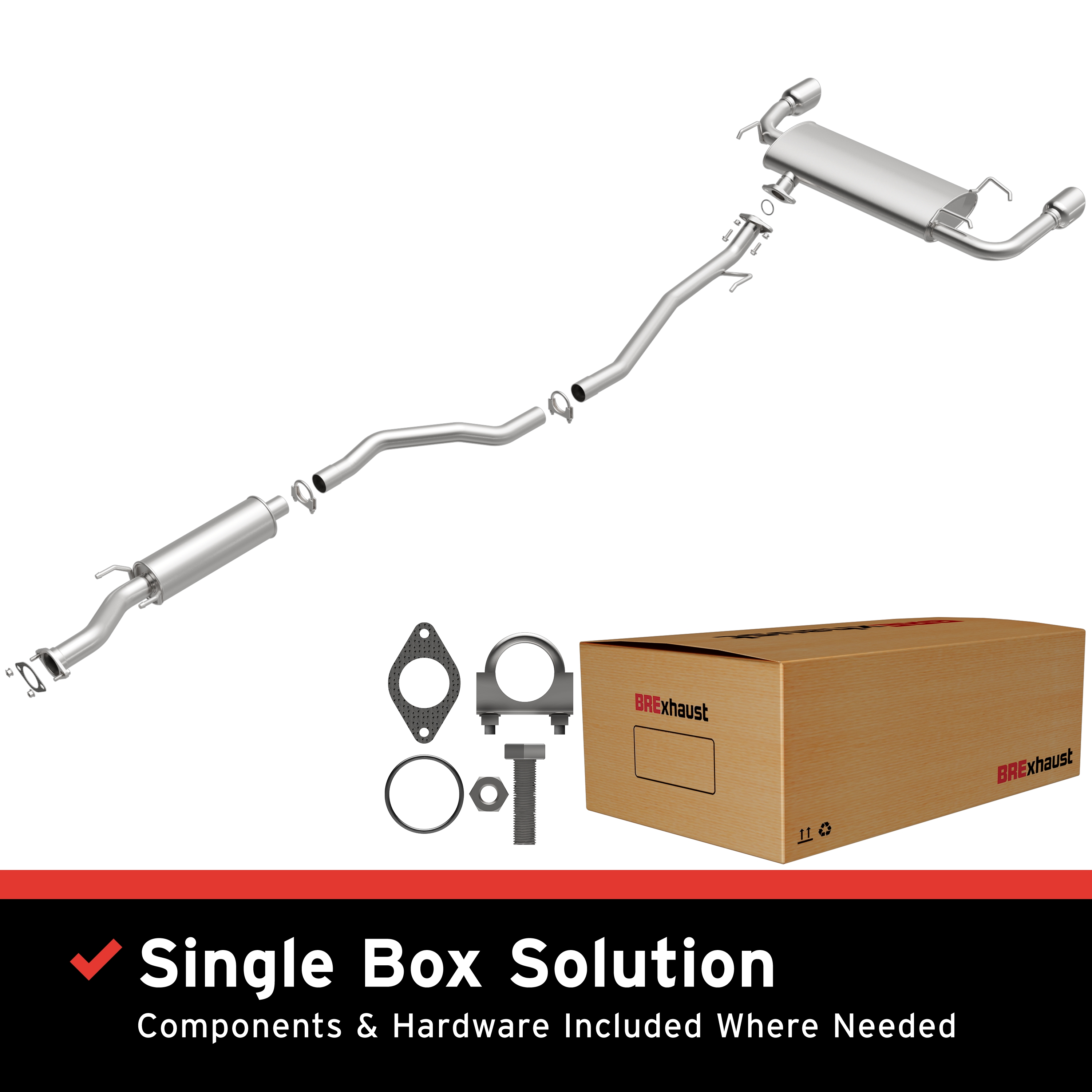 AM Direct Fit Stainless�Exhaust SKU BO1060137 OEM 203001AA2A 203001AA5A 201001AA