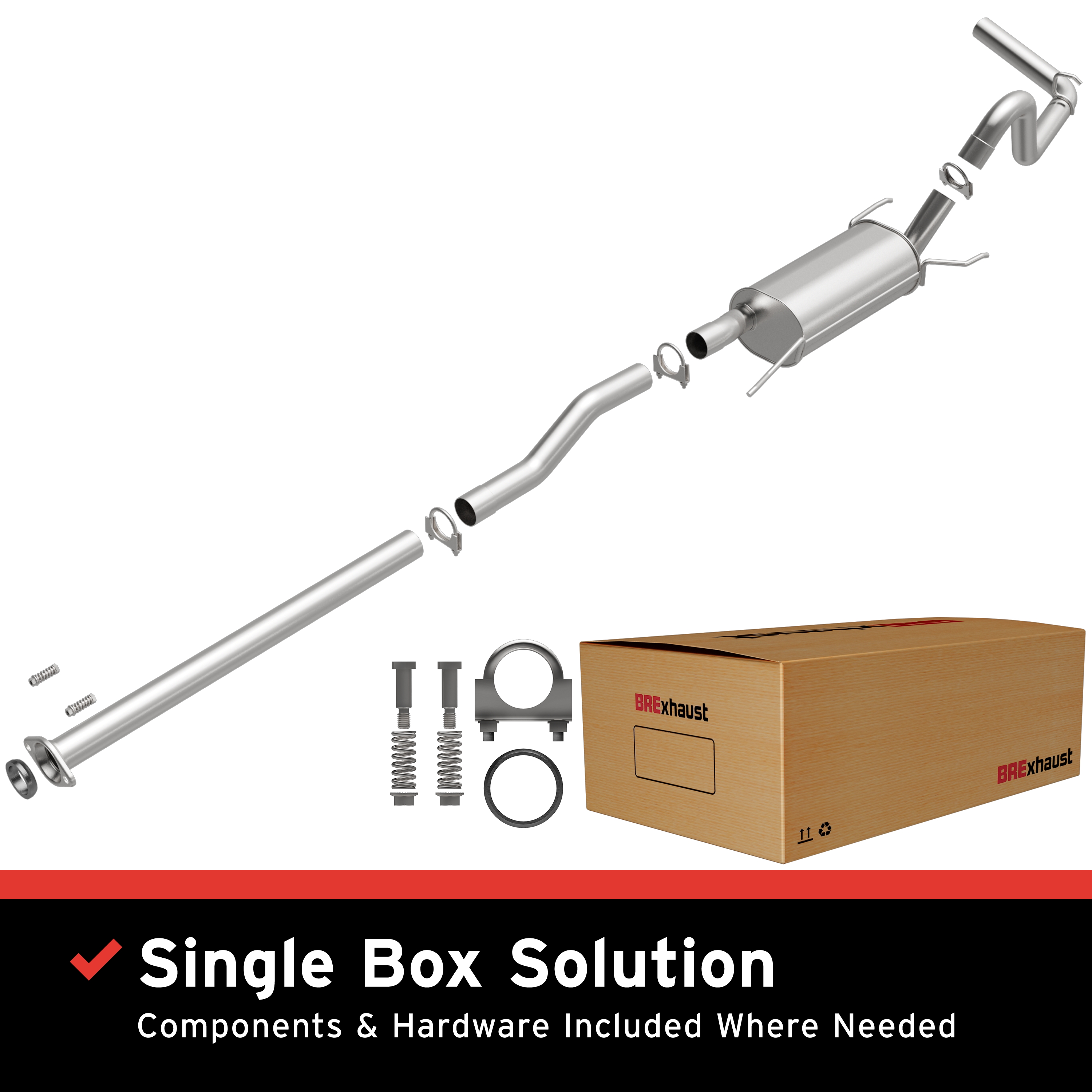 AM Exhaust Kit 05-12 Toyota Tacoma 4.0L SKU BO1060171 OEM 174300P030-174300P010