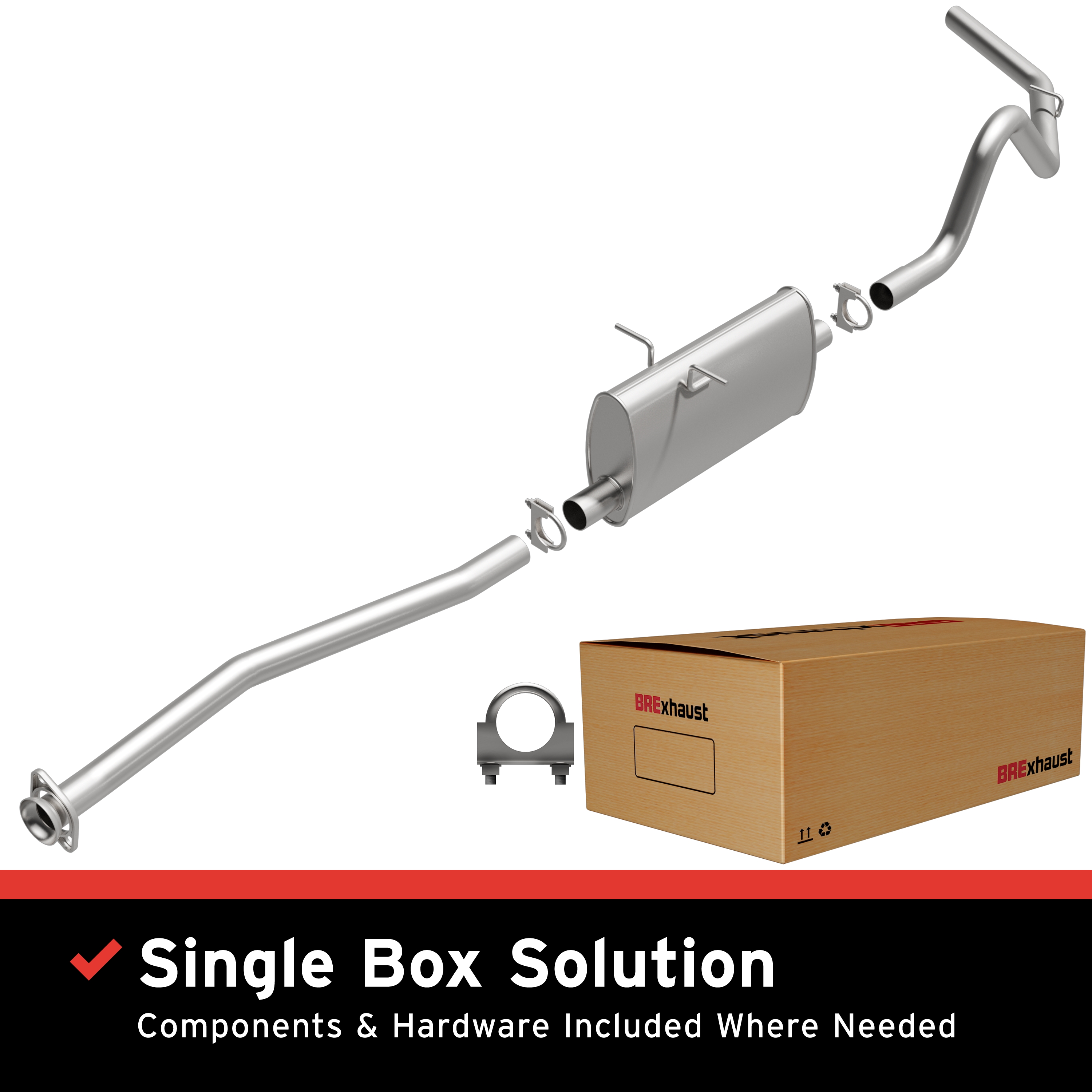 AM Exhaust Kit 01-03 Ford Ranger SKU BO1060184 OEM 5L5Z5230JA 1FAD40500-1L5Z5230C
