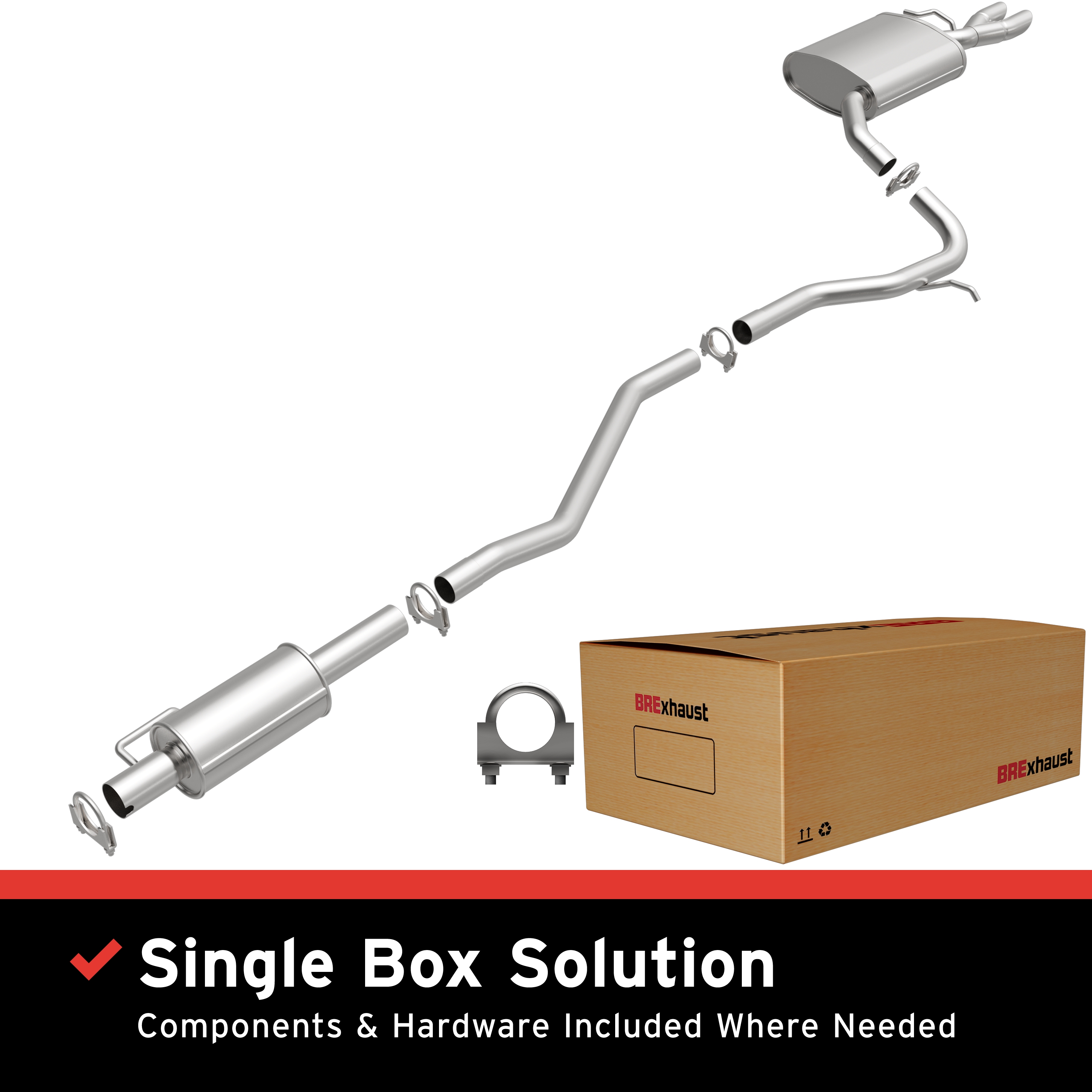 AM Exhaust Kit 06-10 Fusion Milan 2.3L SKU BO1060191 OEM 9E5Z5230G 9E5Z5230H 9E5Z5230K