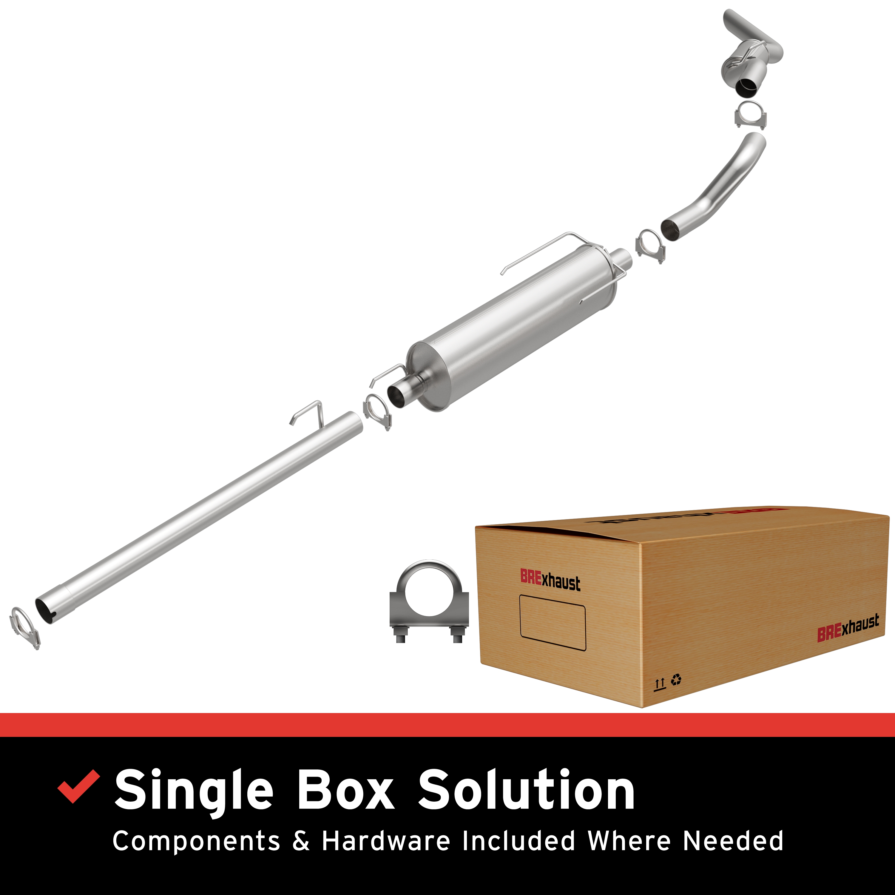 AM Direct Fit Stainless�Exhaust SKU BO1060195 OEM 52110323AB 55366751AB 55366751