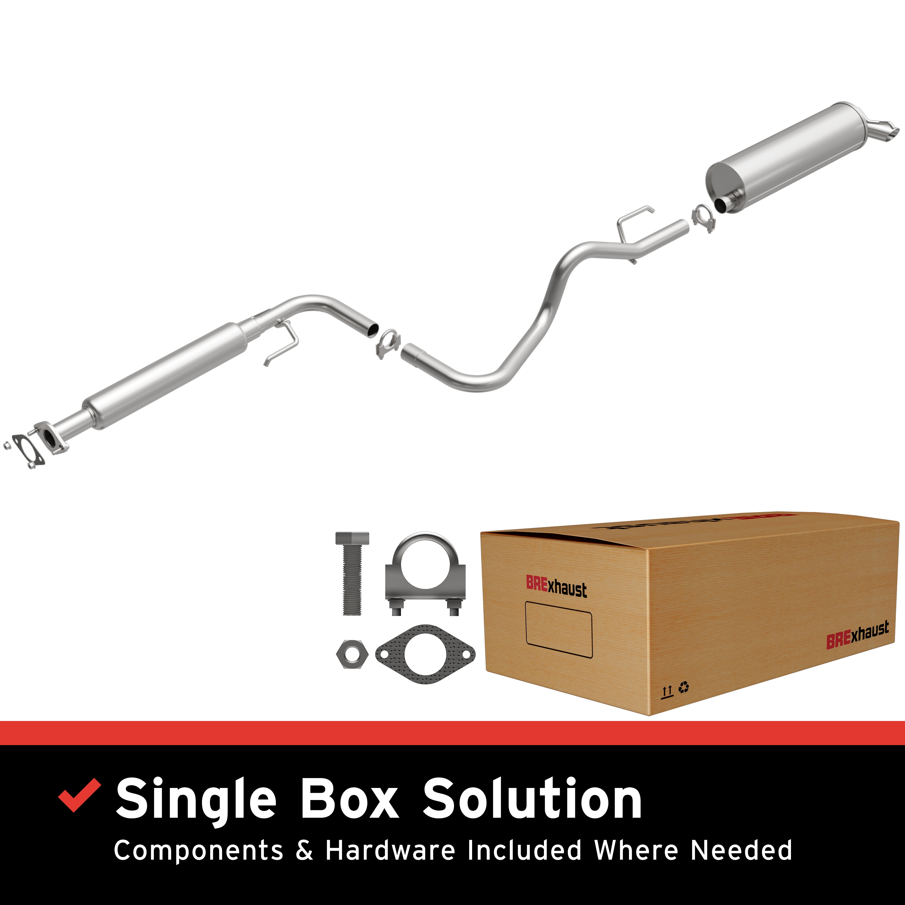 AM Direct Fit Stainless�Exhaust SKU BO1060204 OEM 15297092-15781020-15251135-227
