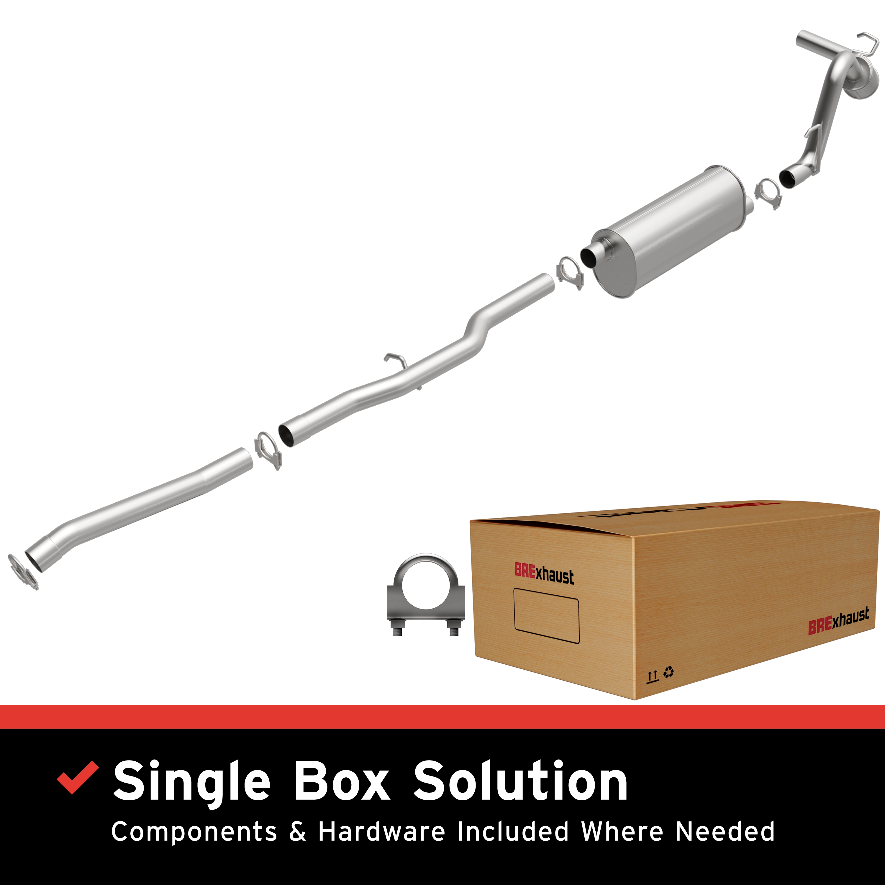 AM Direct Fit Stainless�Exhaust SKU BO1060205 OEM 52013258AD 52013258AE 52103676