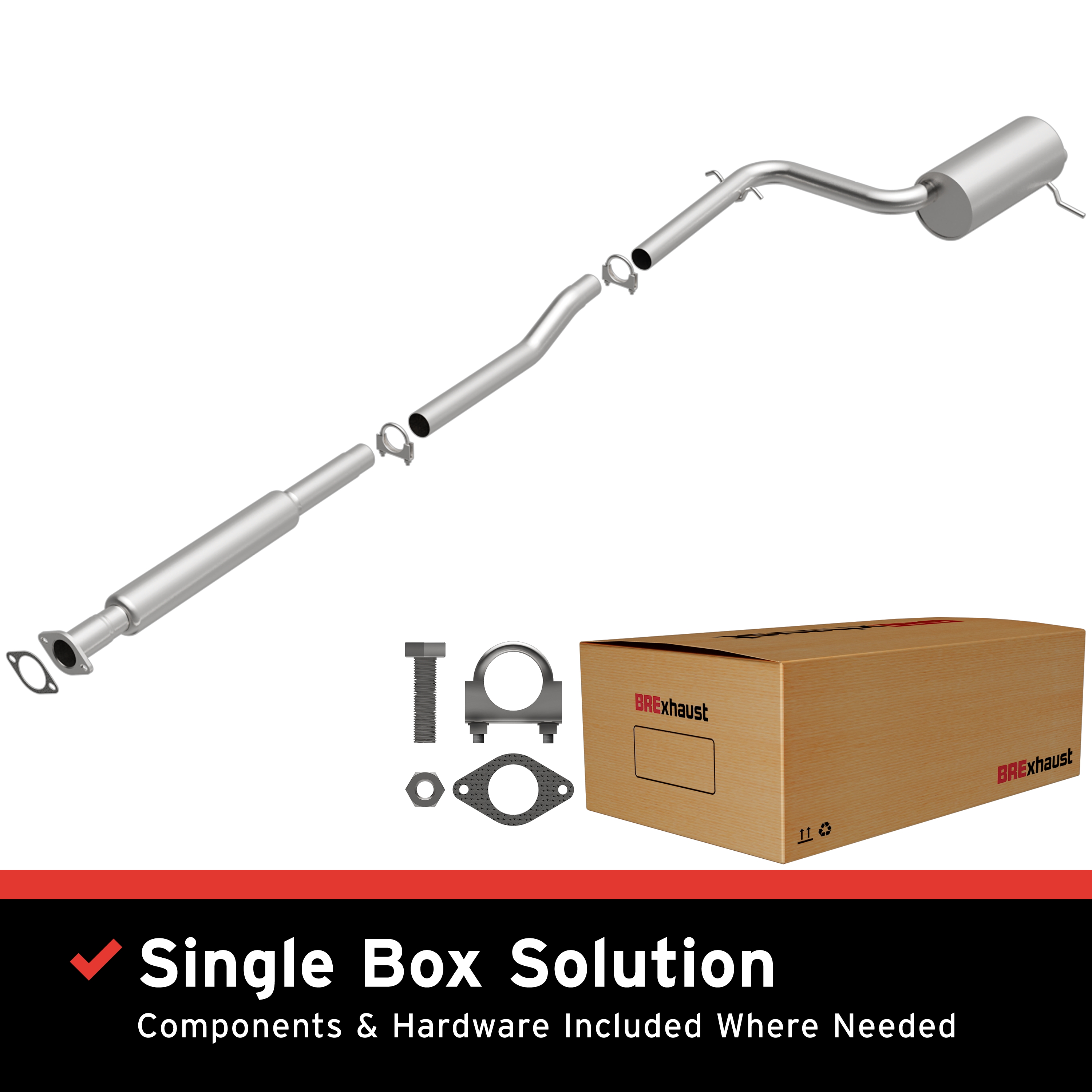 AM Direct Fit Stainless�Exhaust SKU BO1060213 OEM 30793316-30645017-30645018-312