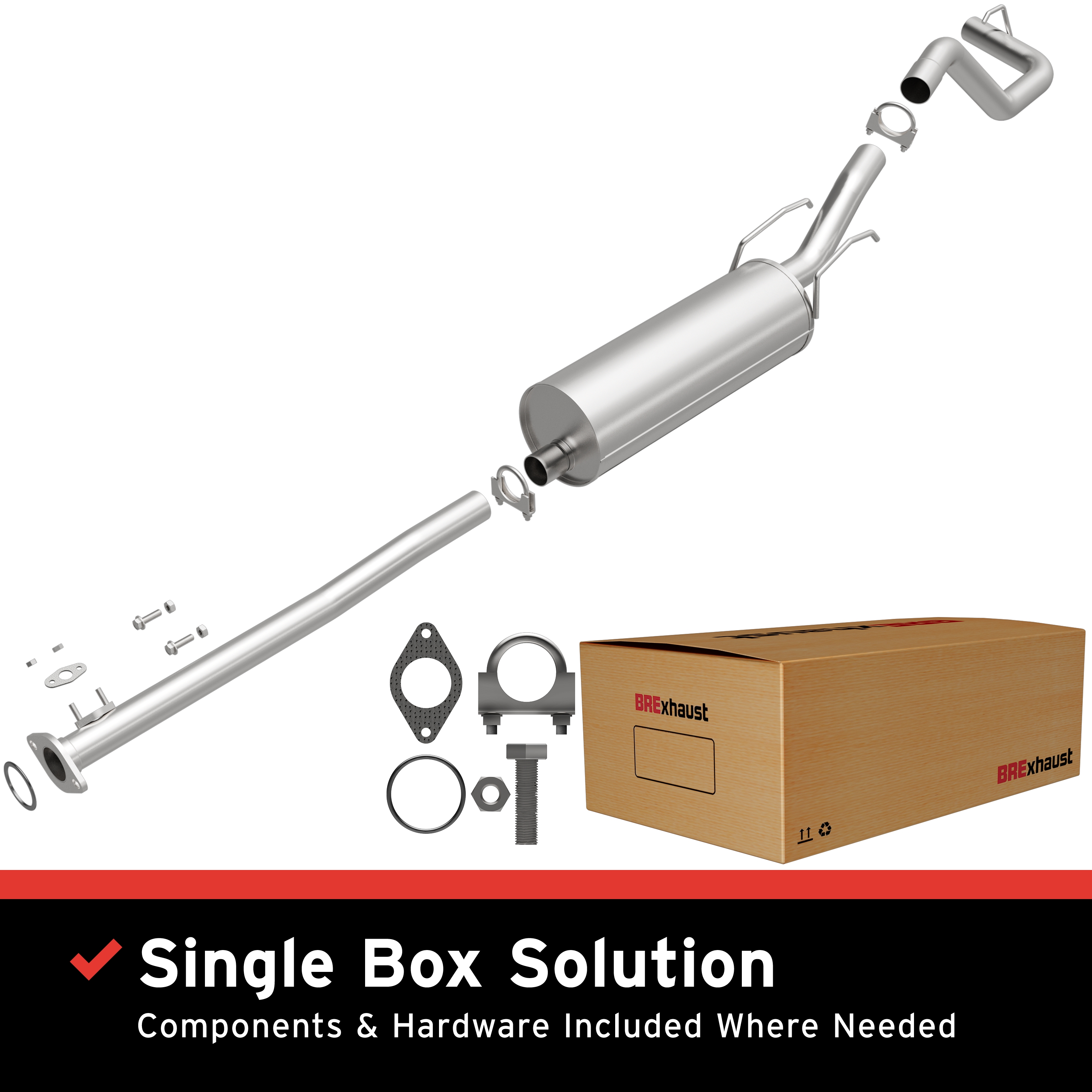 AM Direct Fit Stainless�Exhaust SKU BO1060219 OEM 174050C060-1740507030-174050C0