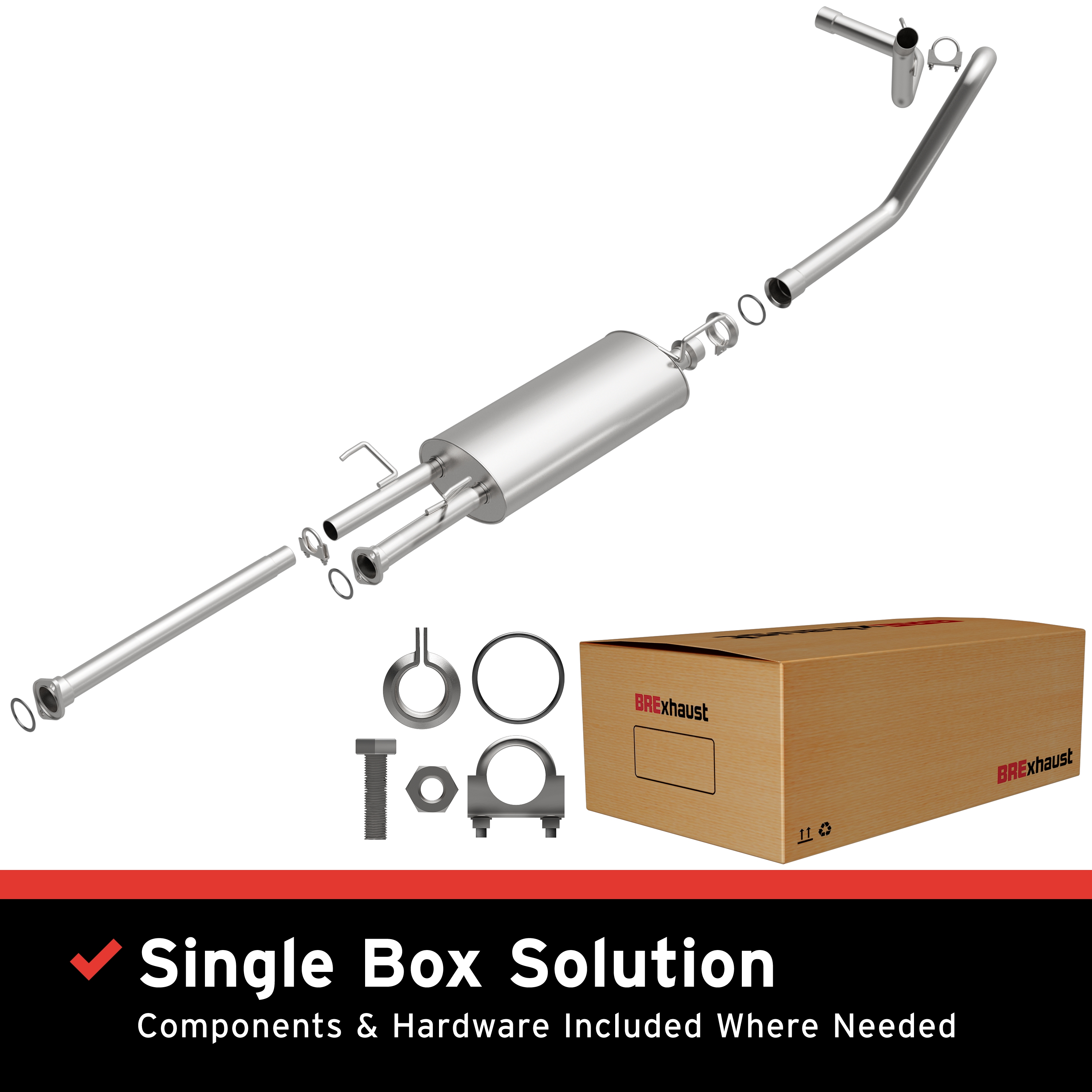 AM Exhaust Kit 09-13 Toyota Tundra SKU BO1060237 OEM 174300S011-174200S022