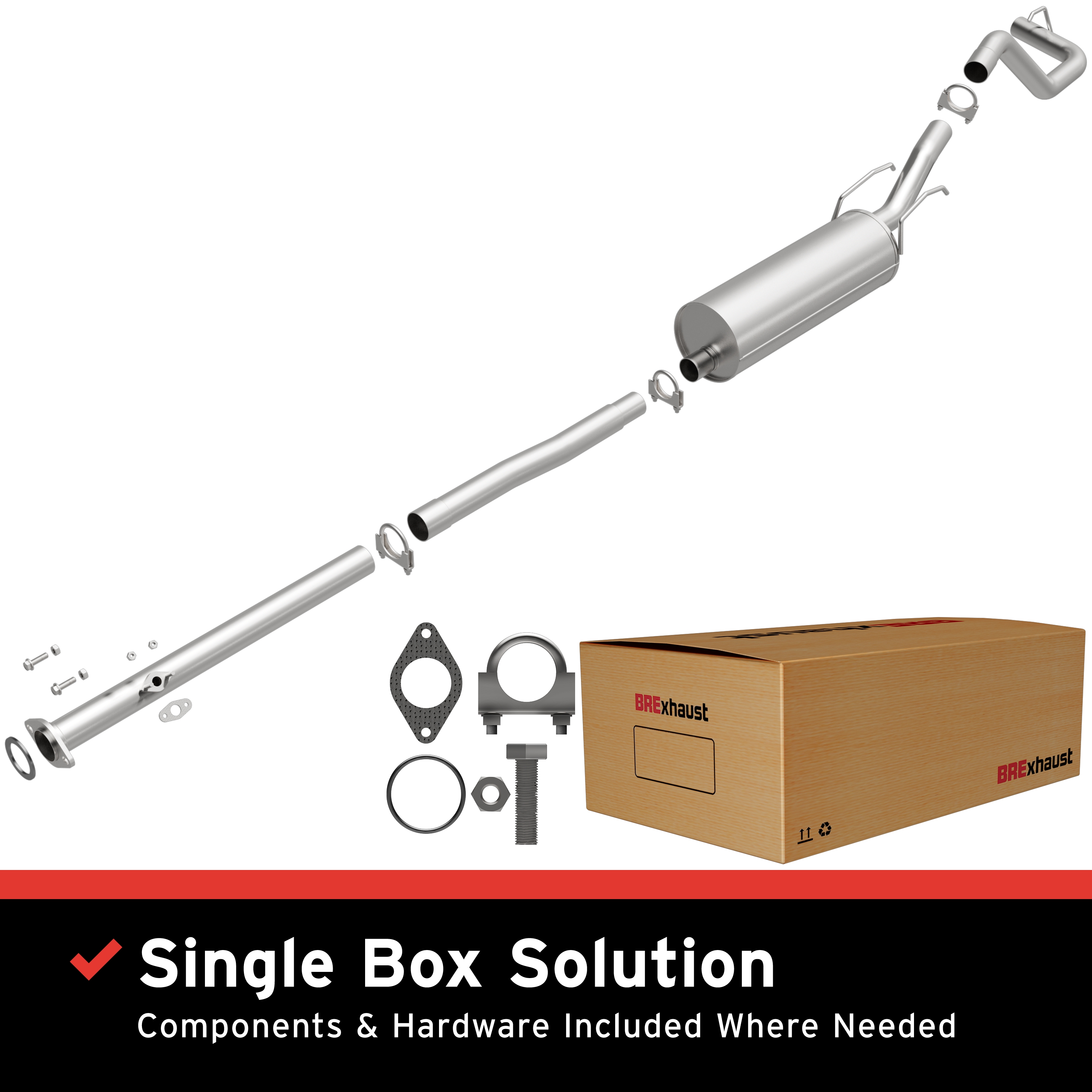 AM Direct Fit Stainless�Exhaust SKU BO1060240 OEM 174300C022-174300C011-174300C0