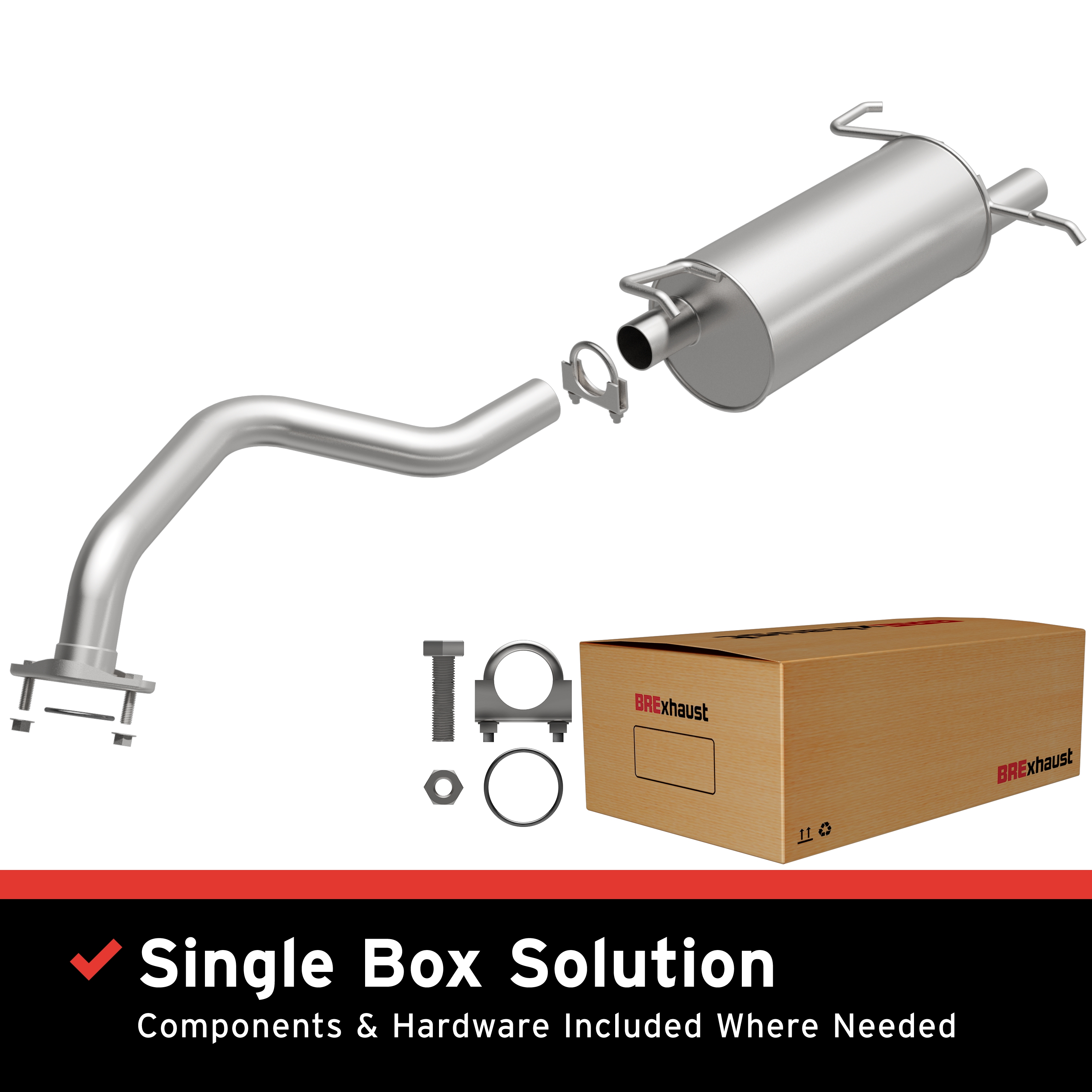 AM Exhaust Kit 07-12 Nissan Sentra 2.5L SKU BO1060257 OEM 20100ET80A 20100ET81A 20100ET0