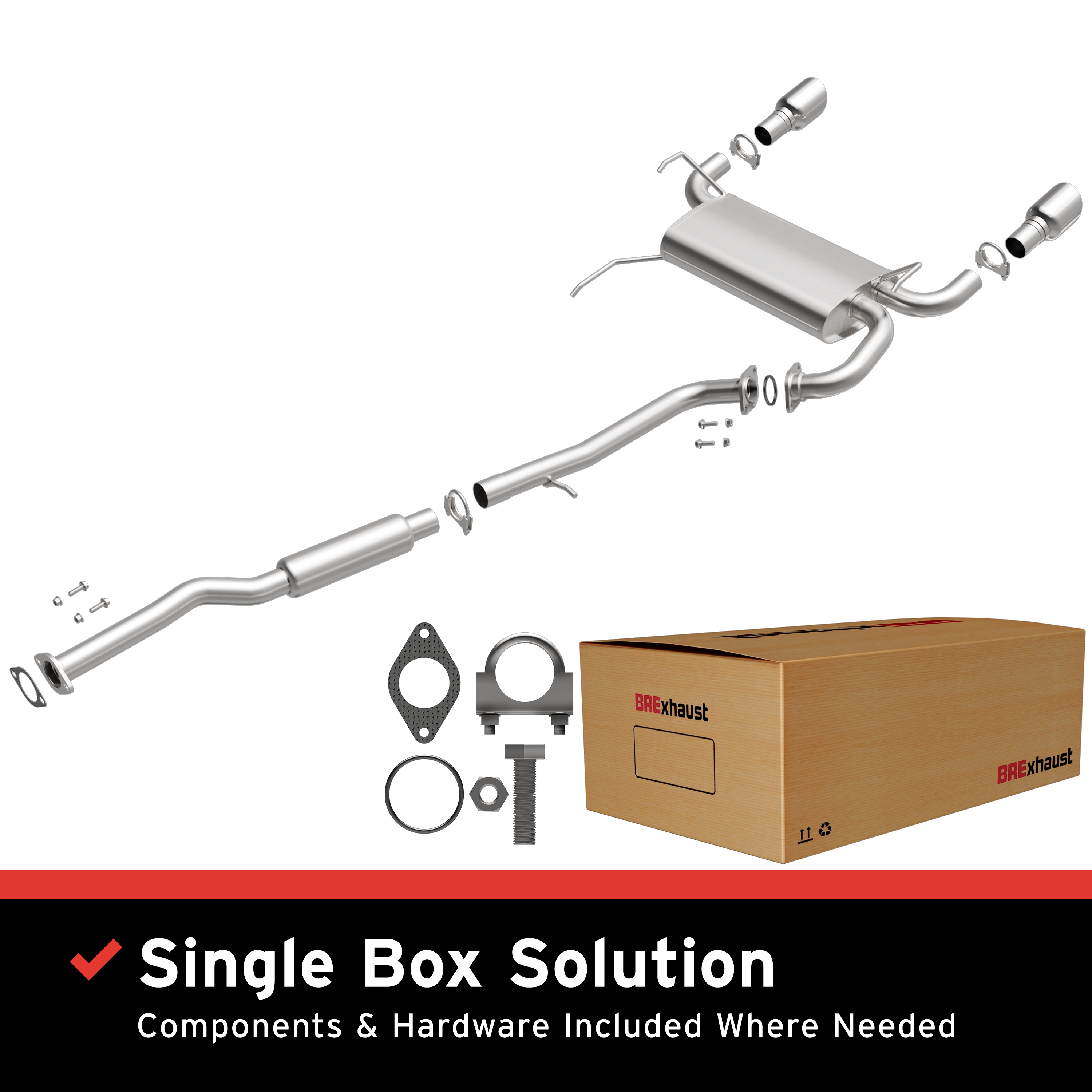 AM Exhaust Kit 03-08 Infiniti FX35-3.5L SKU BO1060284 OEM 20100CG000-20020CG000-20020CG0