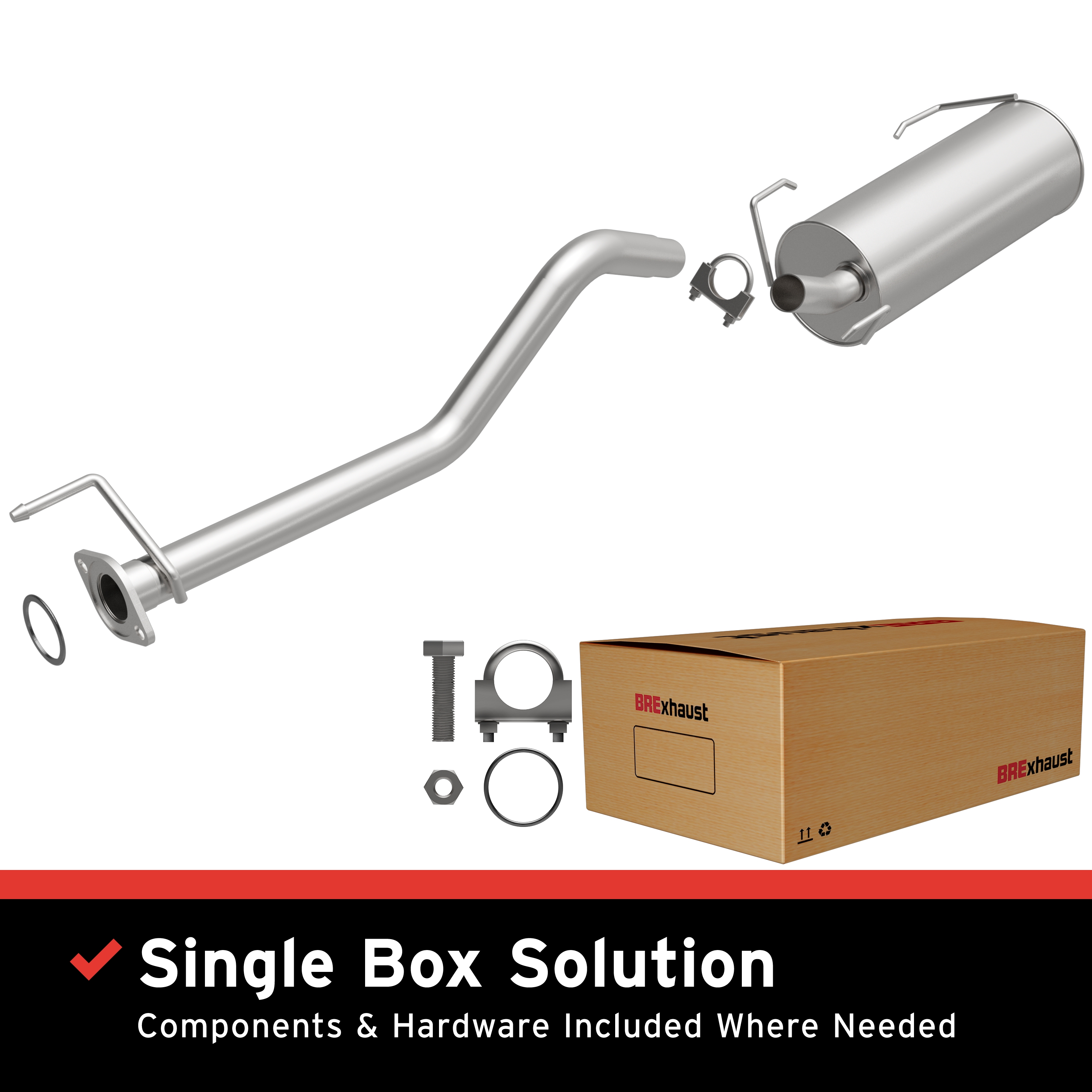 AM Direct Fit Exhaust System SKU BO1060324 OEM 1743076013-1743076012-17430760