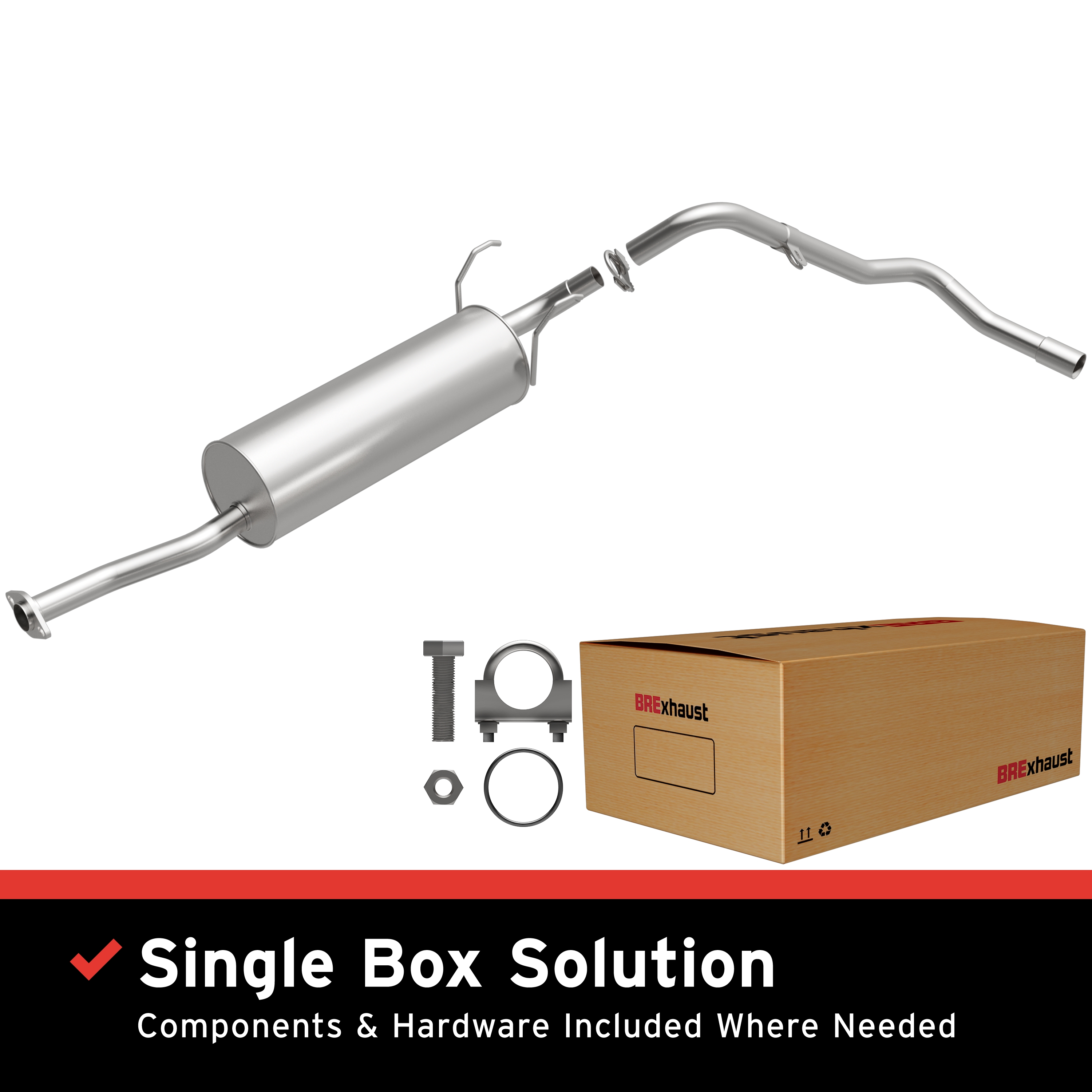 AM Exhaust Kit 05 Toyota Tundra 4.0L SKU BO1060342 OEM 17430YZZP0-17430YZZD2-17430YZZ